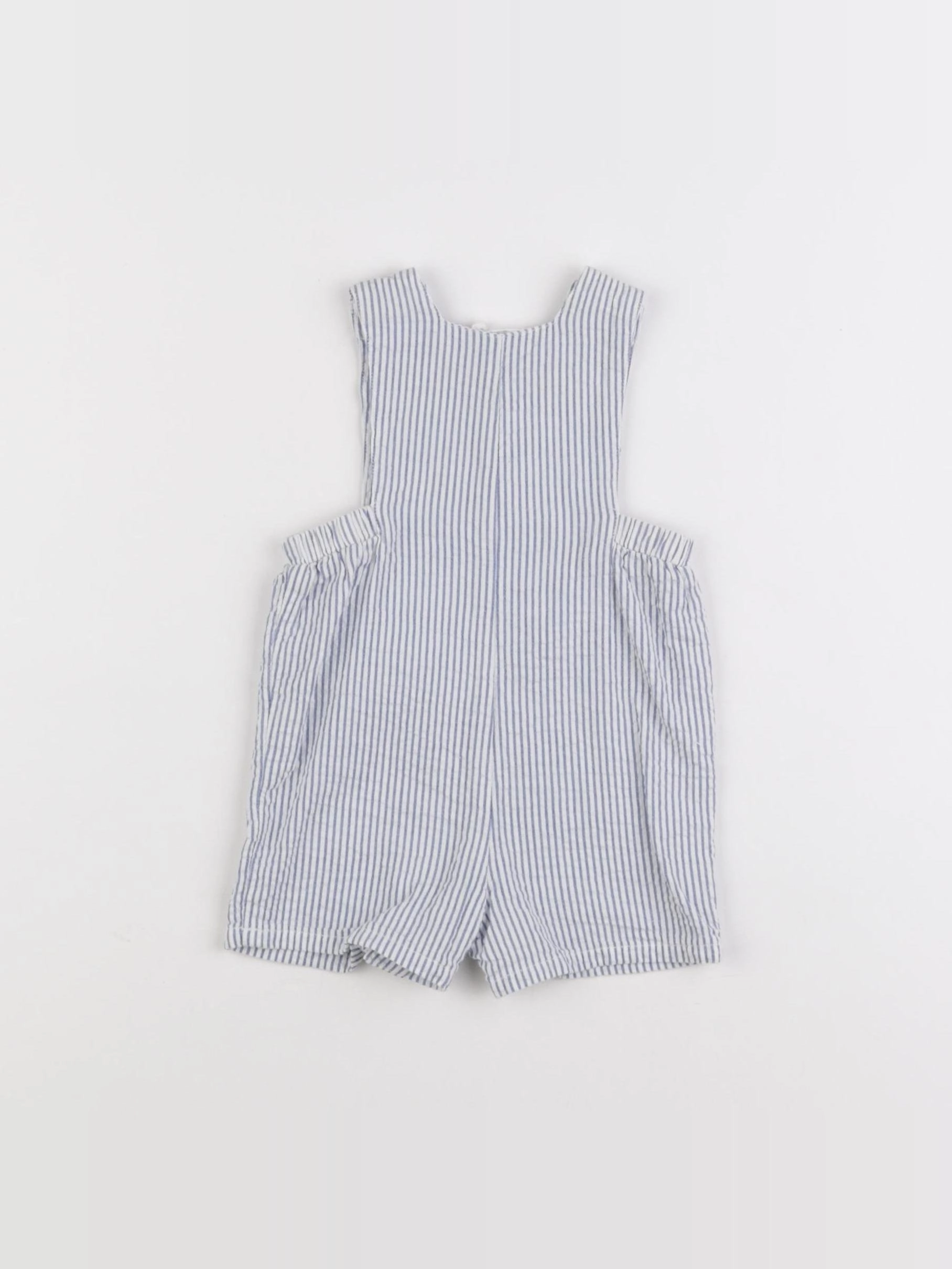 Boutchou - salopette bleu, blanc - 3 mois