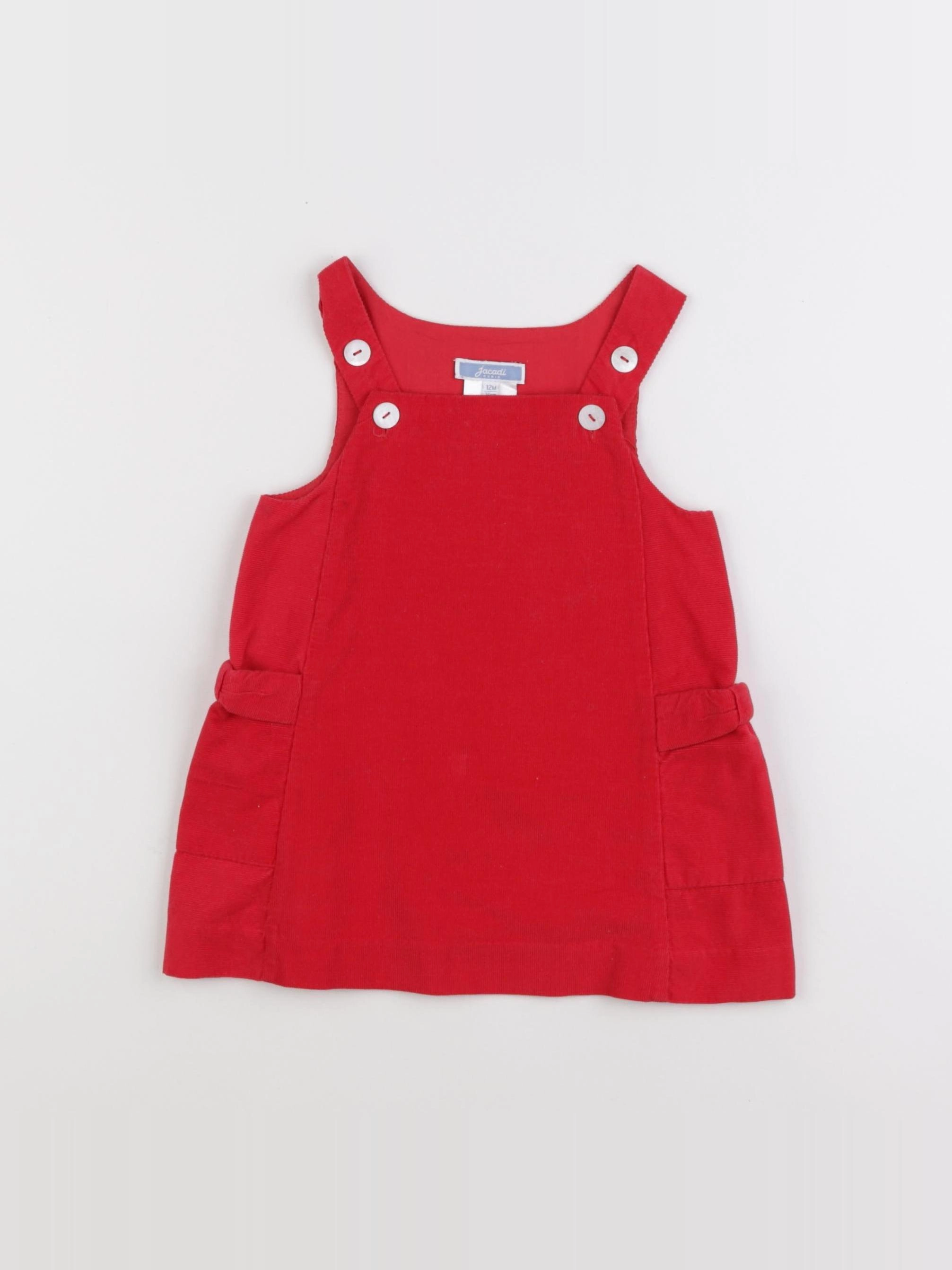 Jacadi - robe rouge - 12 mois