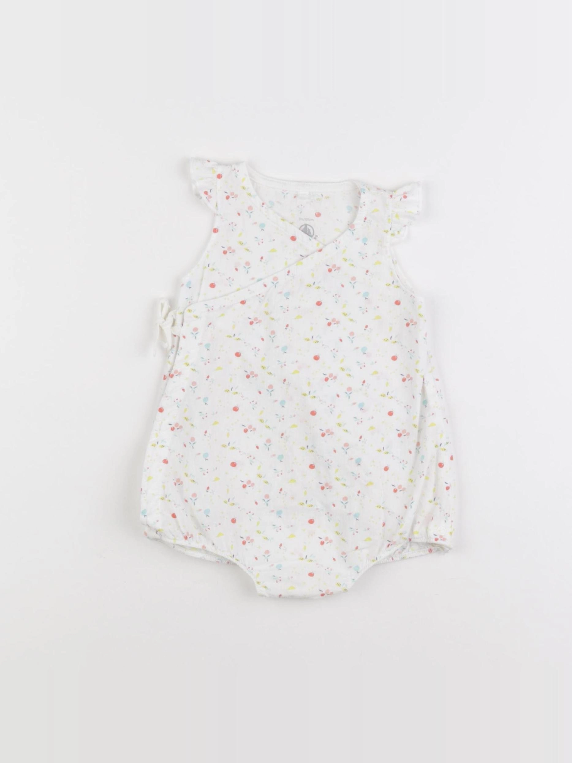 Petit Bateau - combinaison blanc - 3 mois
