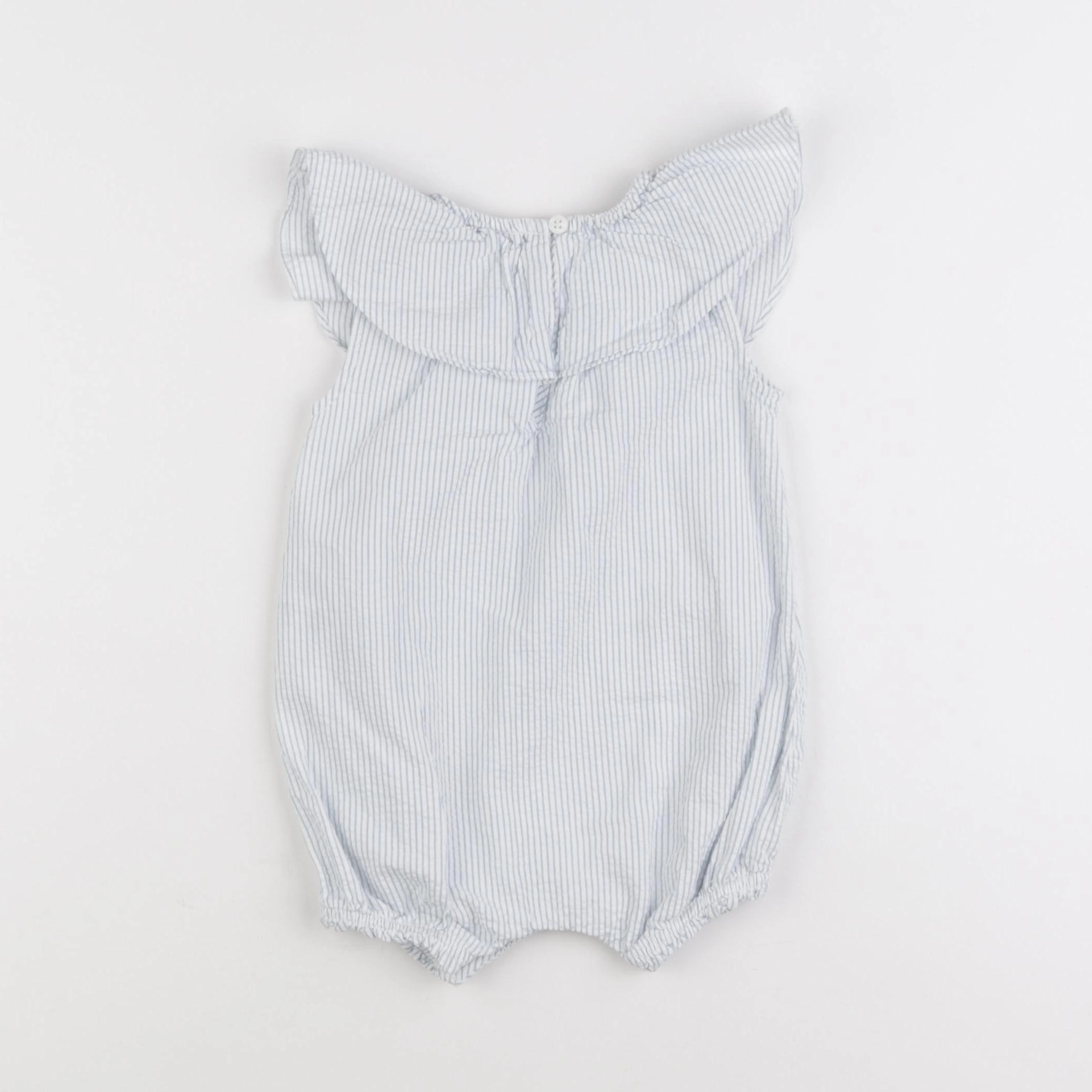 Petit Bateau - combinaison blanc, bleu - 6 mois