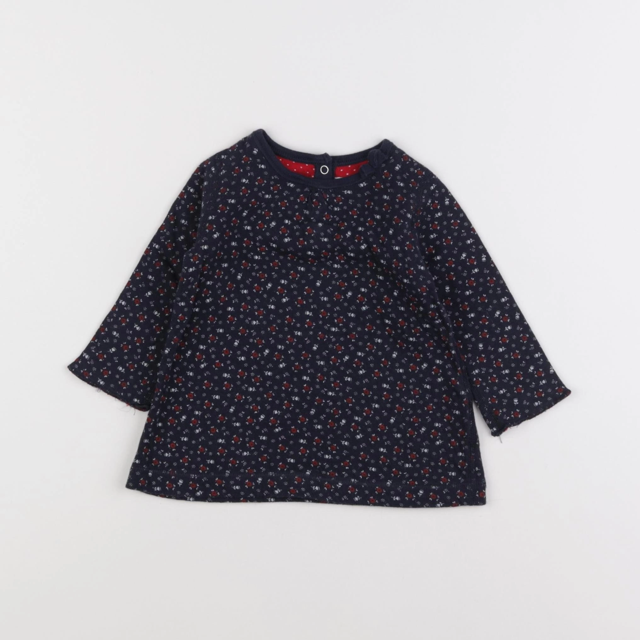 Petit Bateau - robe bleu - 3 mois