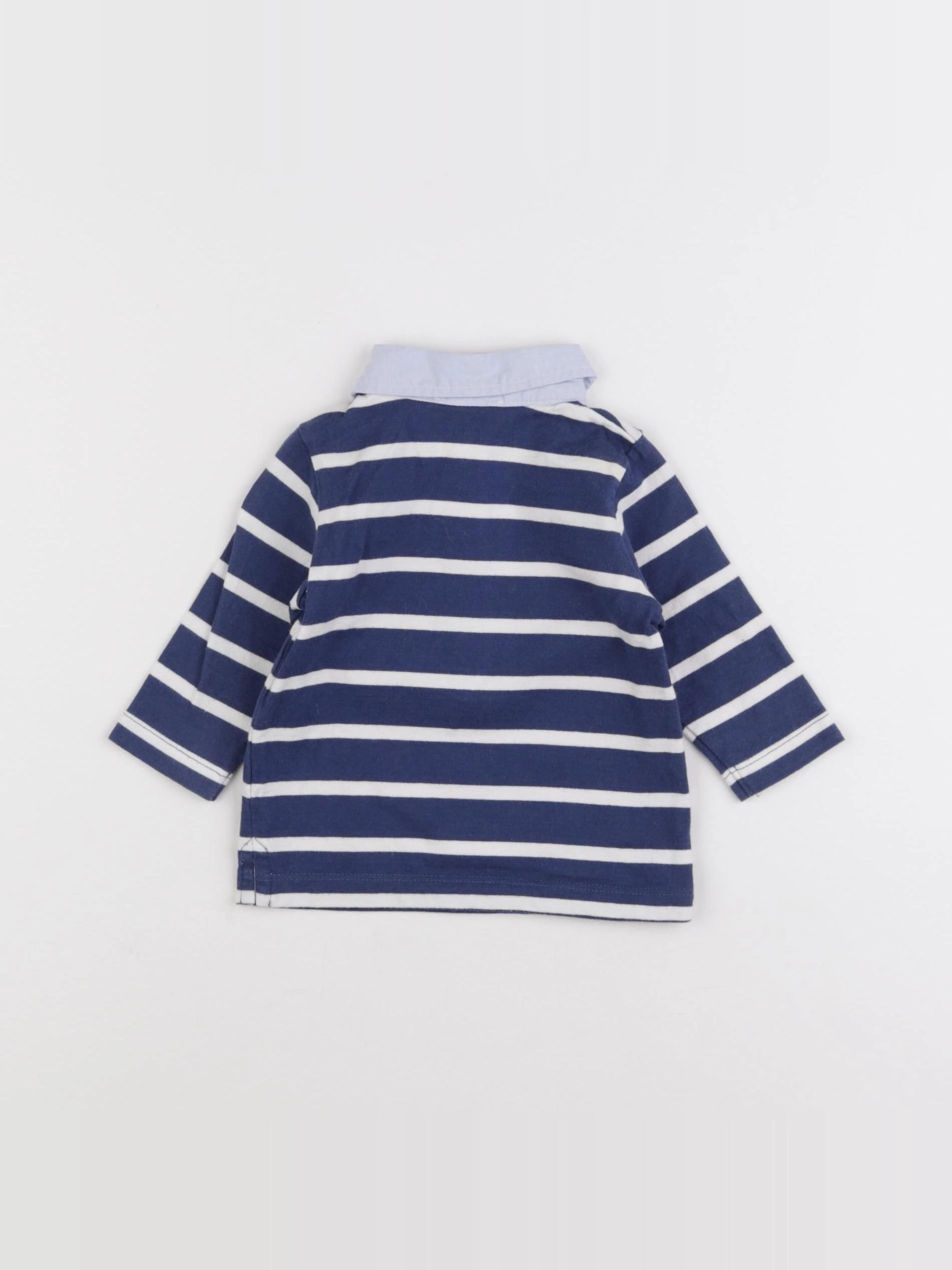 Jacadi - polo bleu - 6 mois