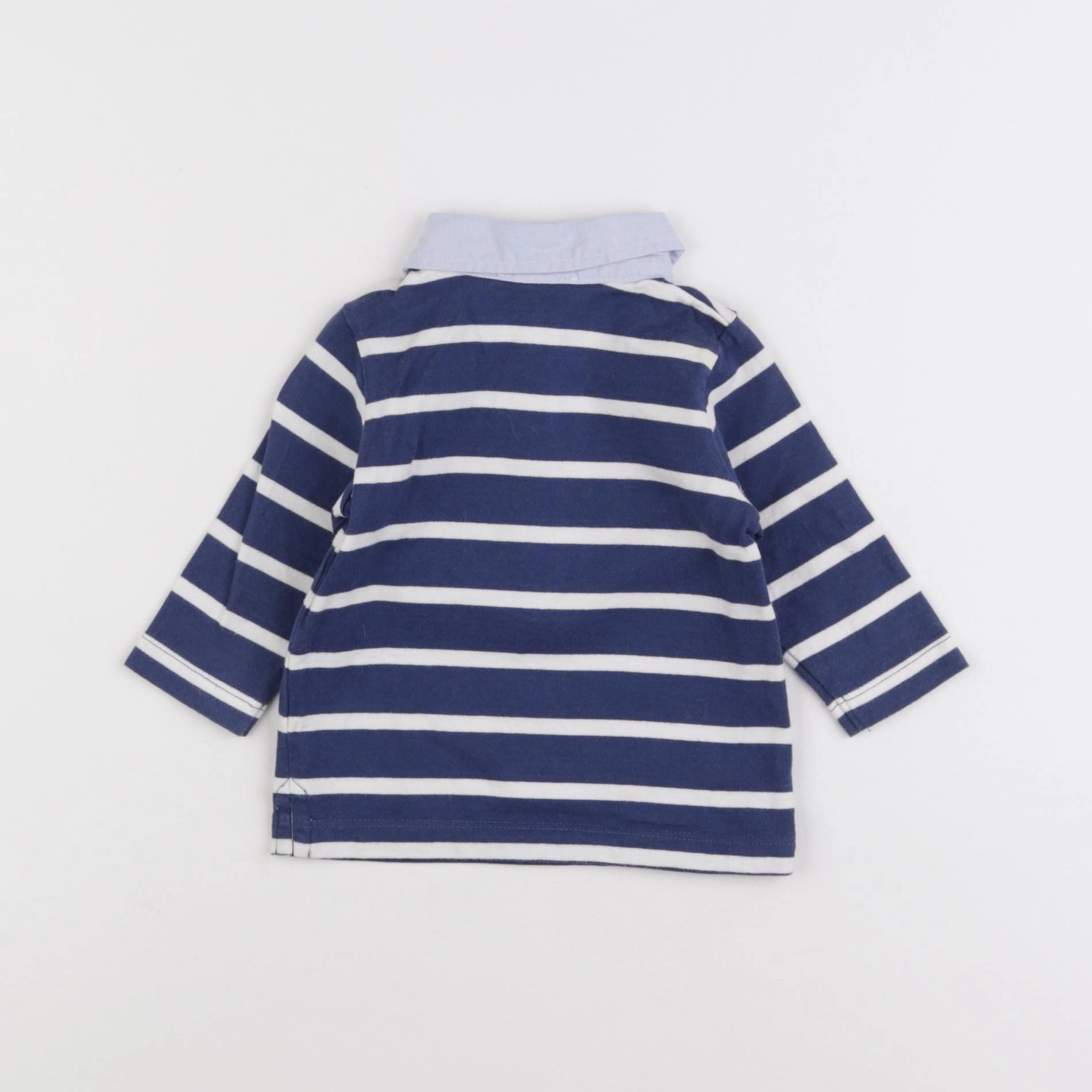 Jacadi - polo bleu - 6 mois