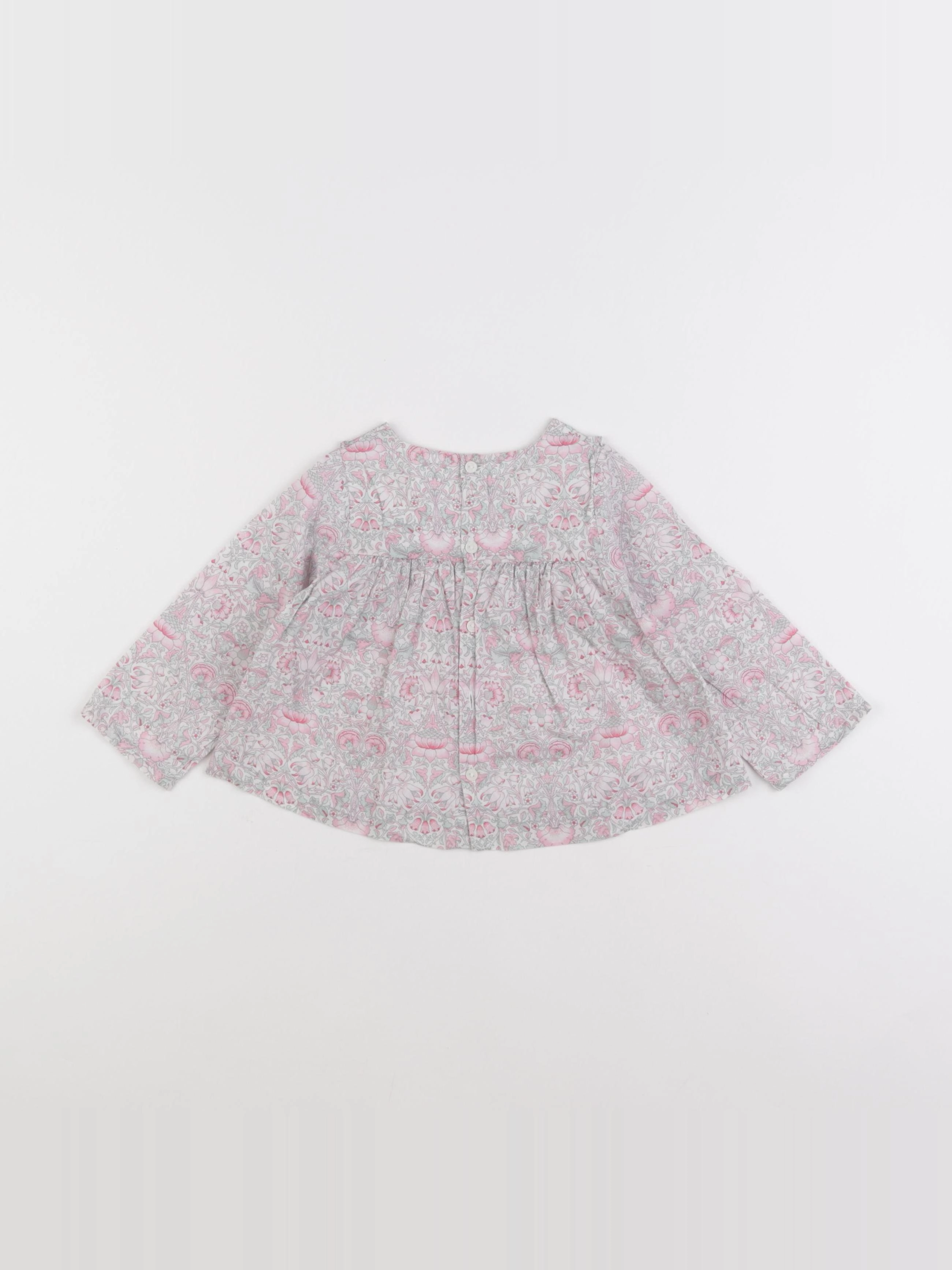 Jacadi - blouse liberty rose - 18 mois