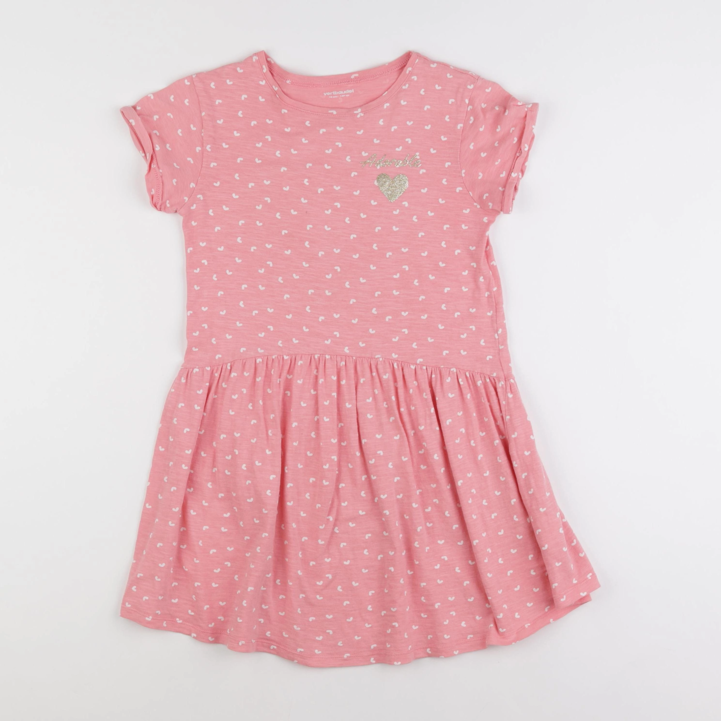 Vertbaudet - robe rose - 10 ans