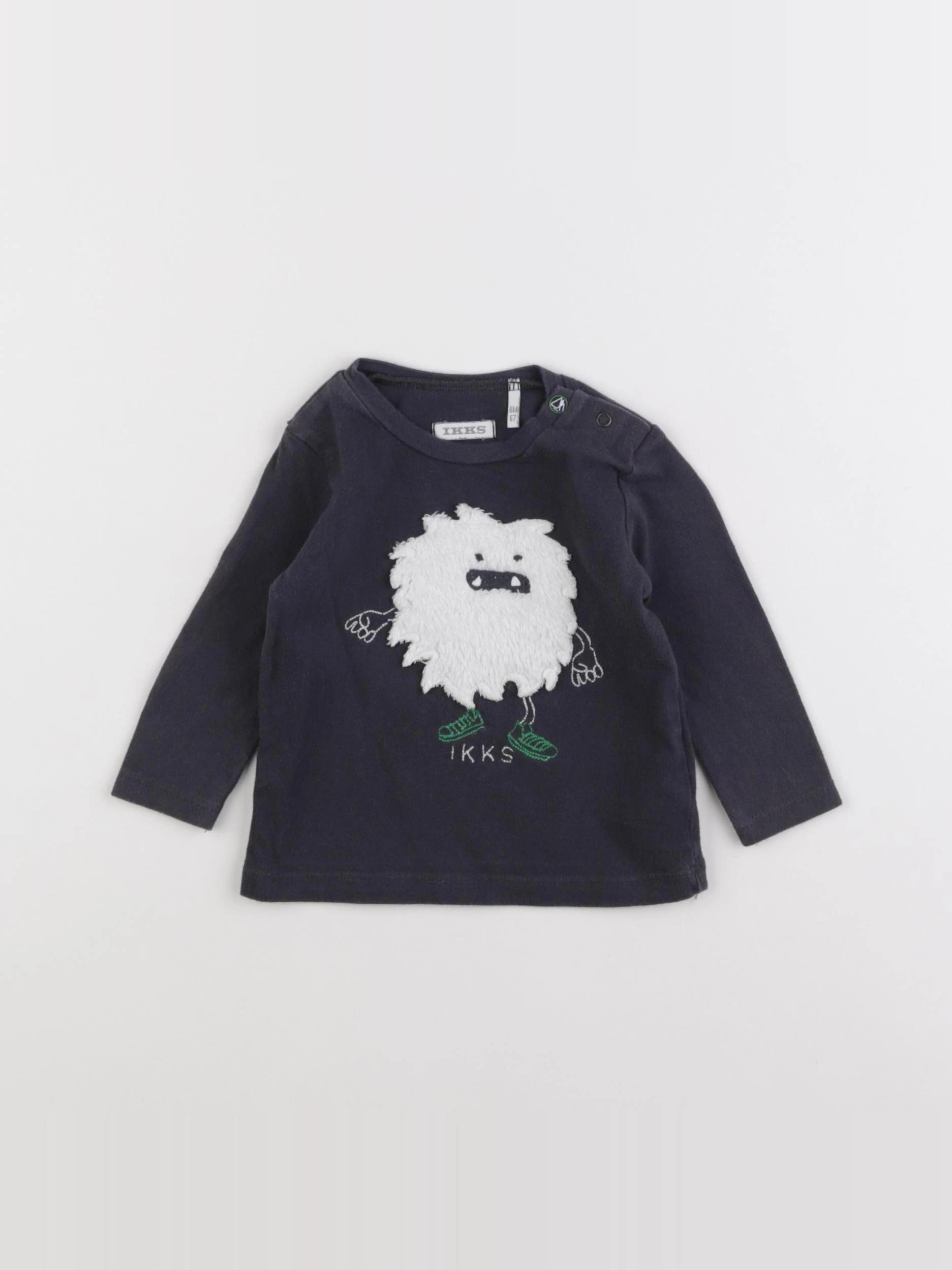 IKKS - tee-shirt gris - 6 mois