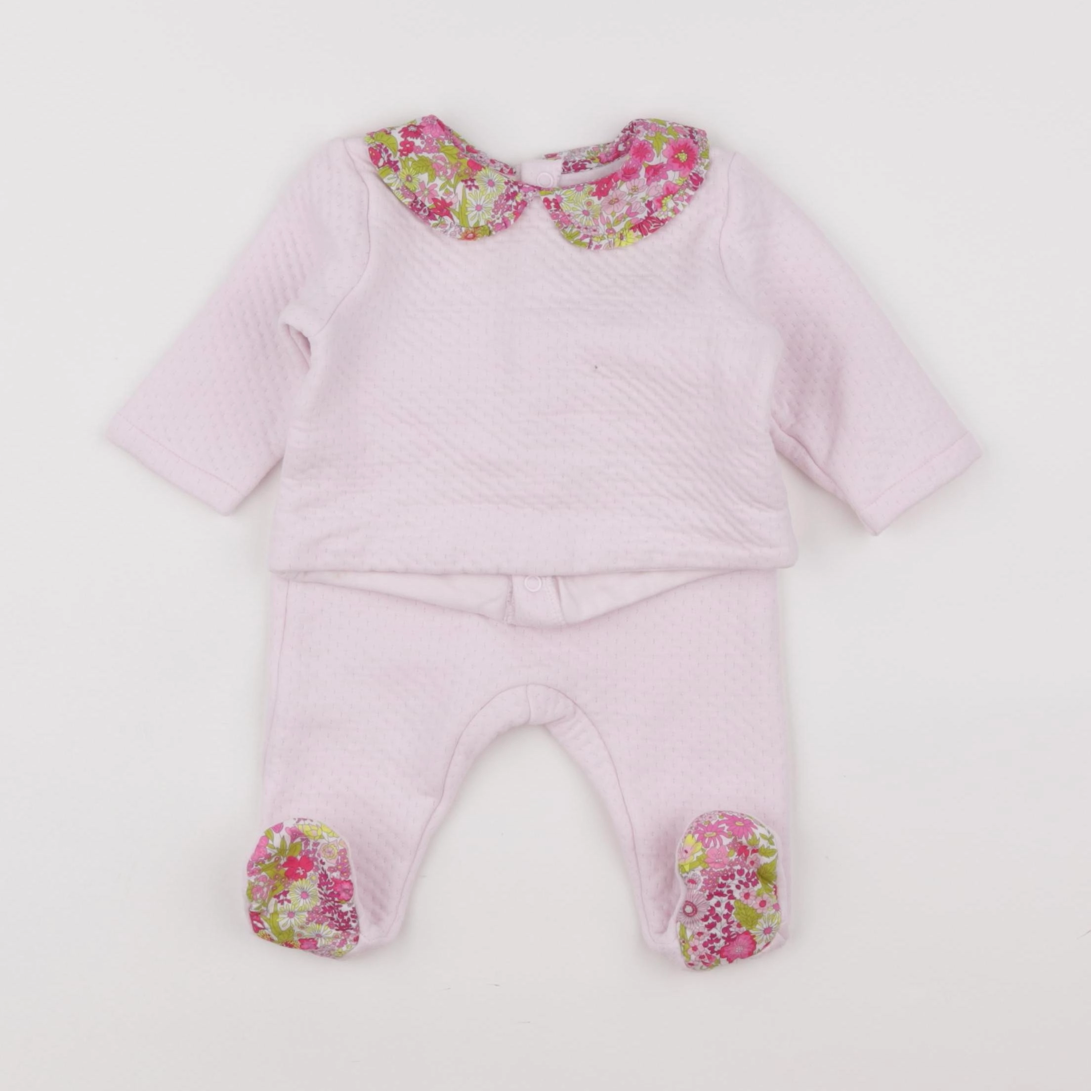 Jacadi - ensemble liberty rose - 6 mois