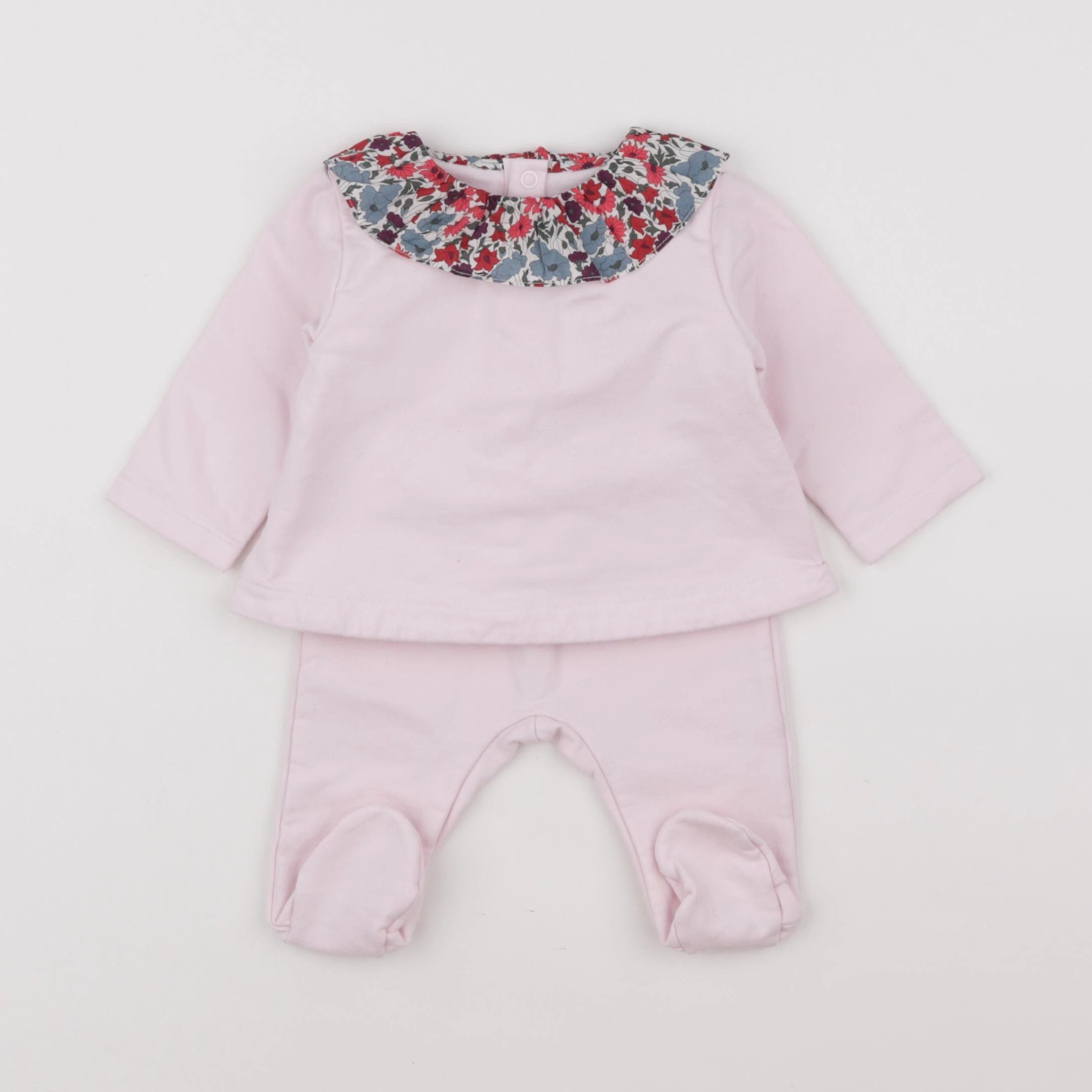 Jacadi - ensemble liberty rose - 6 mois