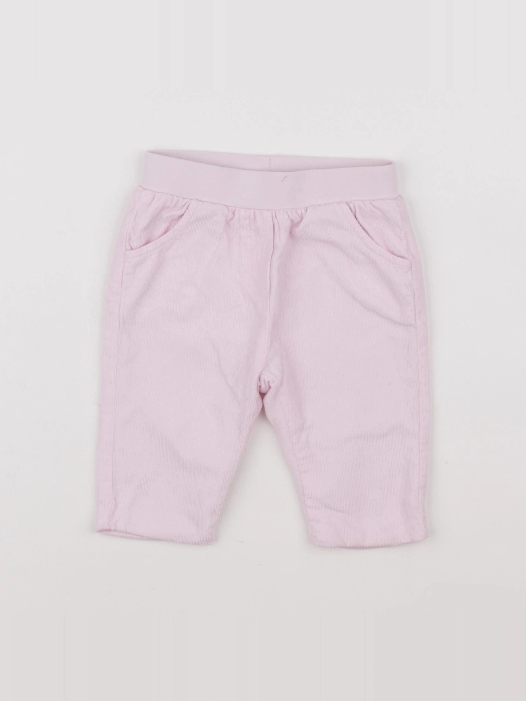 Jacadi - pantalon doublé rose - 6 mois