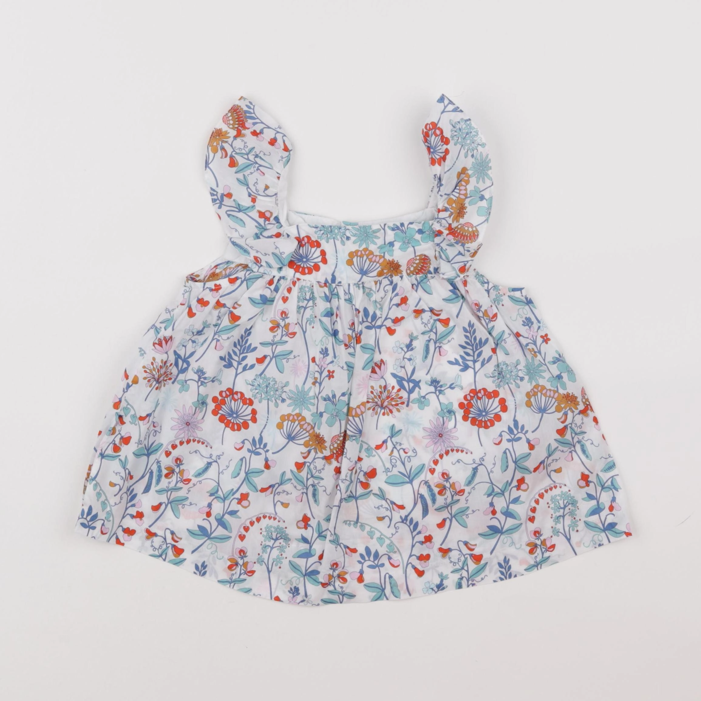 Jacadi - blouse liberty bleu - 3 ans à 36 mois