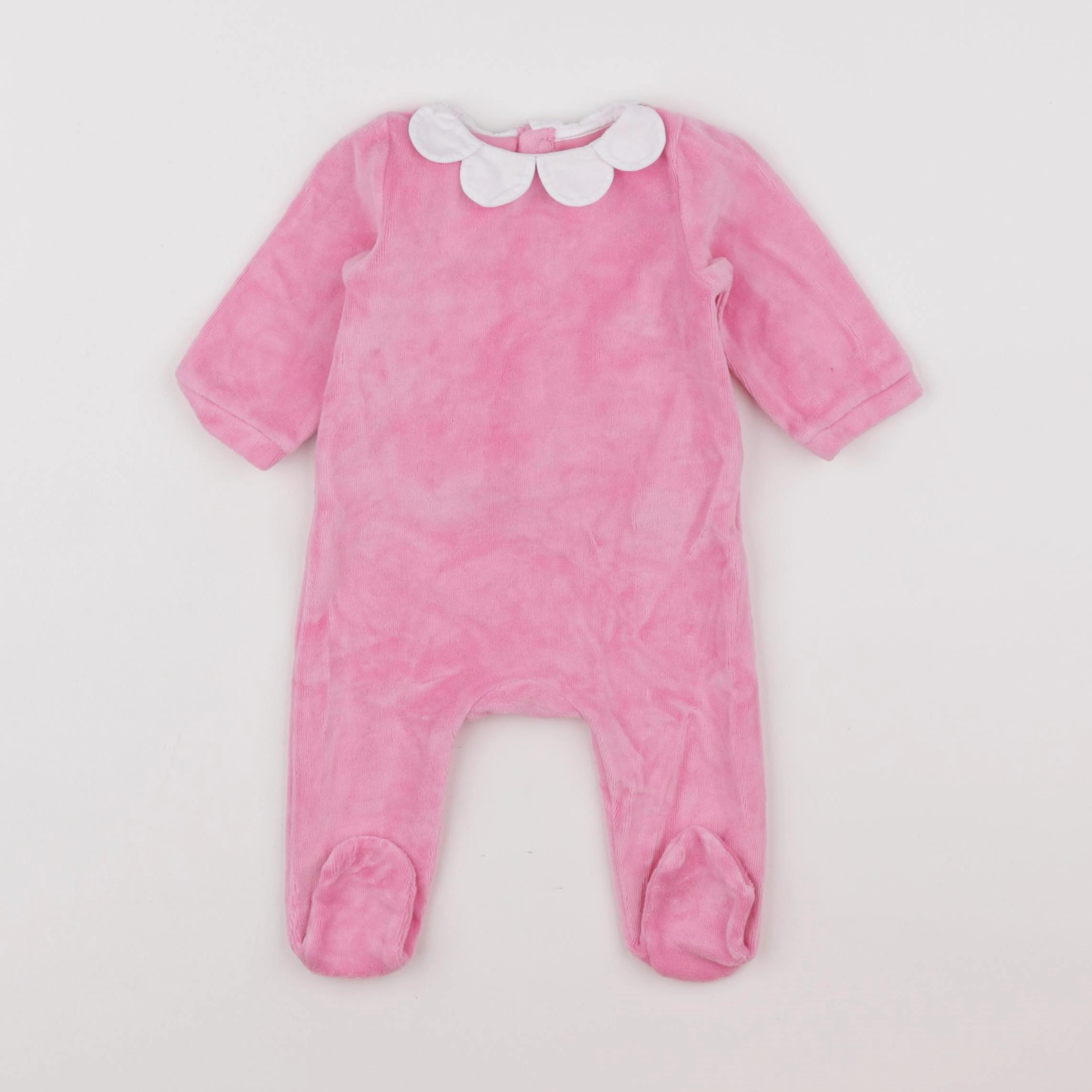 Jacadi - pyjama velours rose - 3 mois