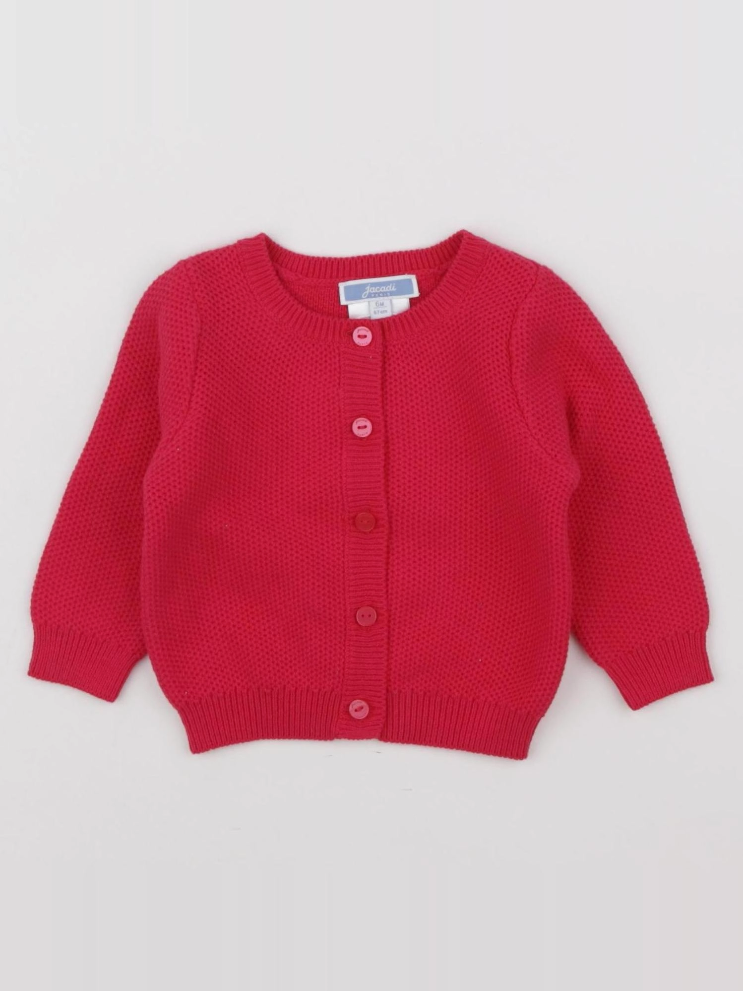 Jacadi - gilet rose - 6 mois