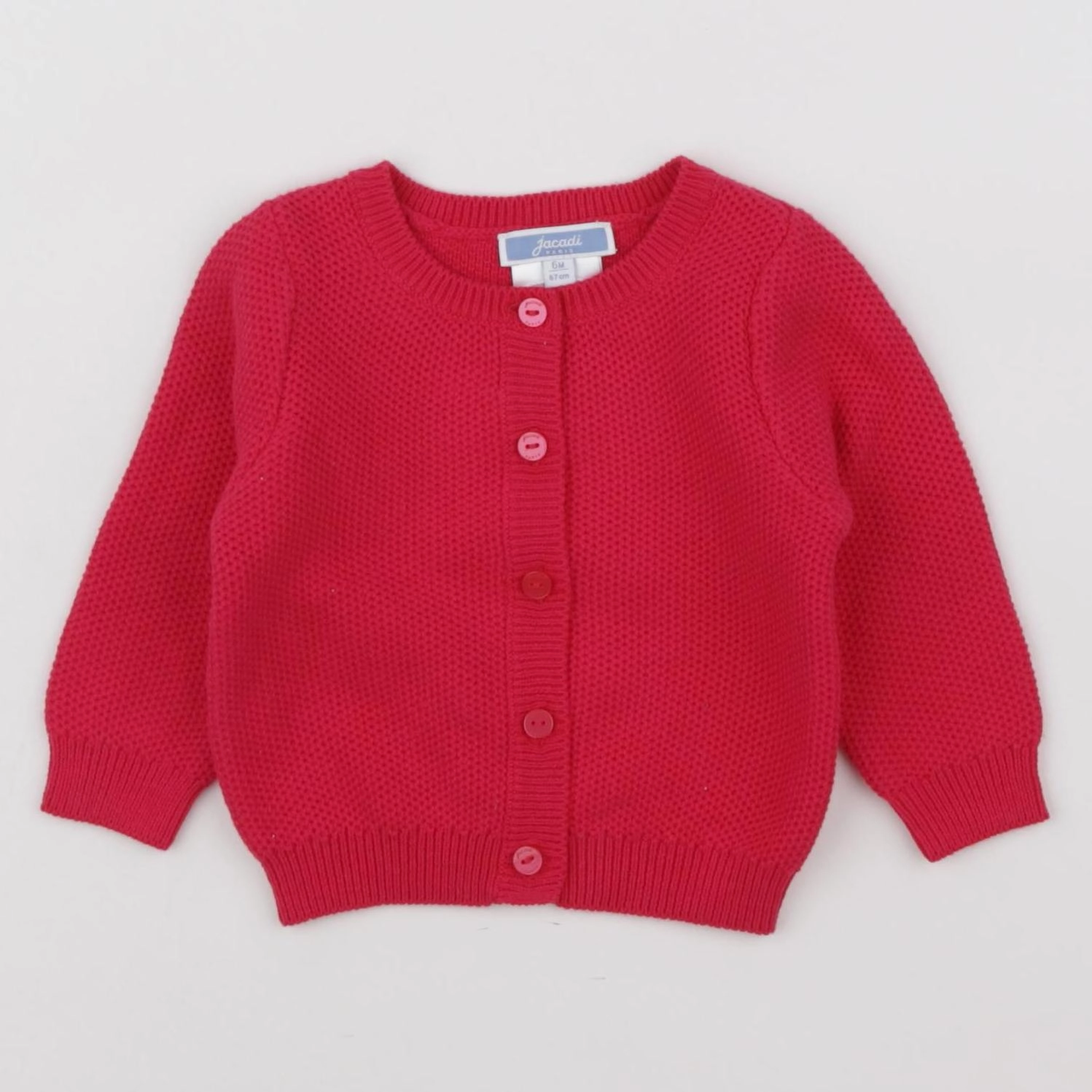 Jacadi - gilet rose - 6 mois