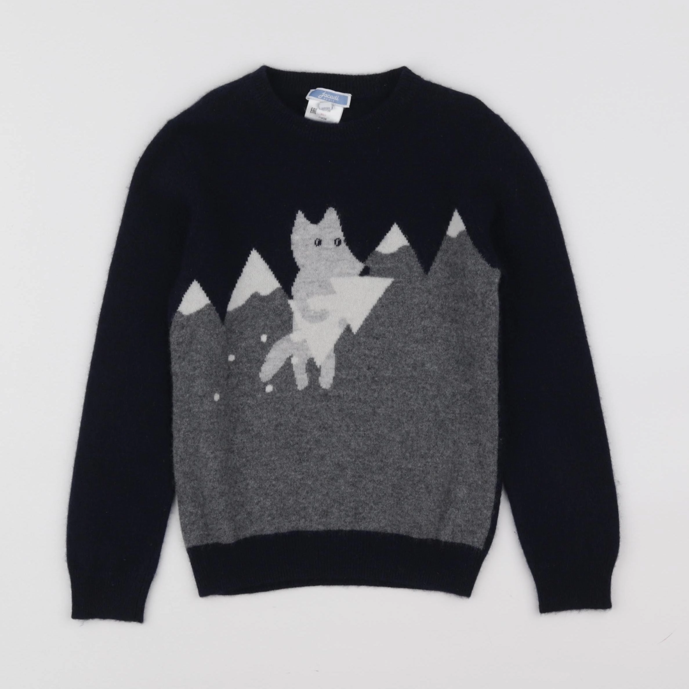 Jacadi - pull bleu - 6 ans