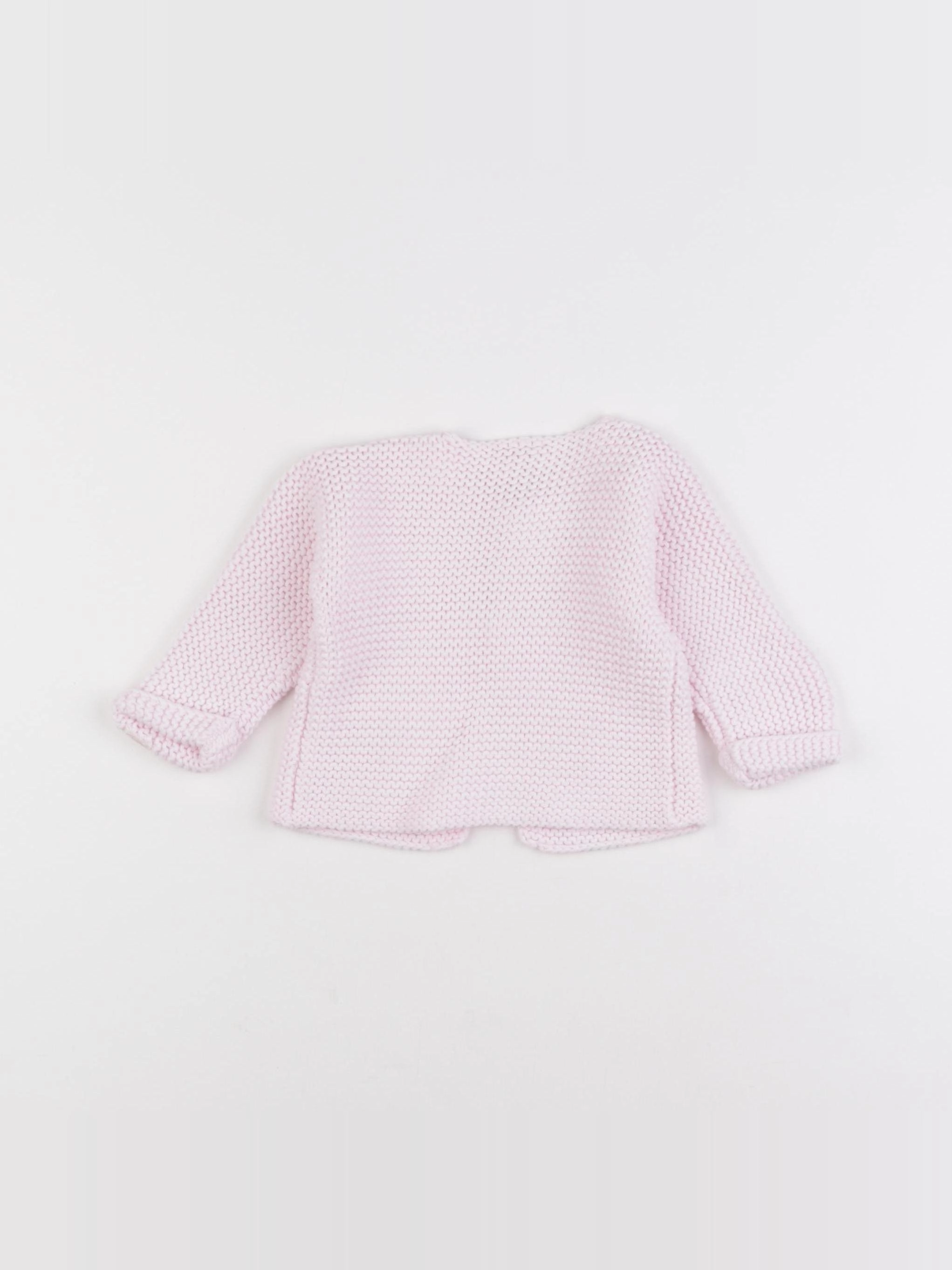 Petit Bateau - gilet rose - 6 mois