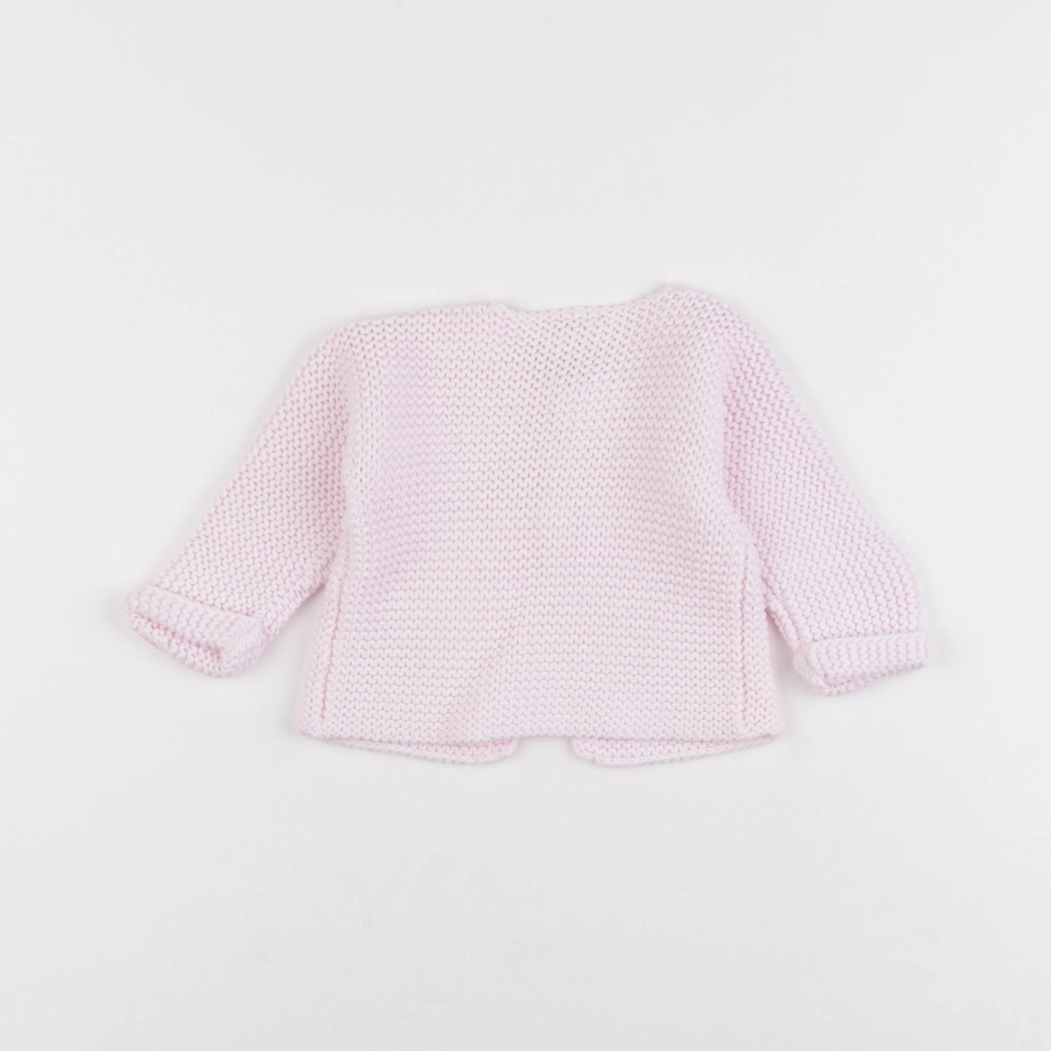 Petit Bateau - gilet rose - 6 mois