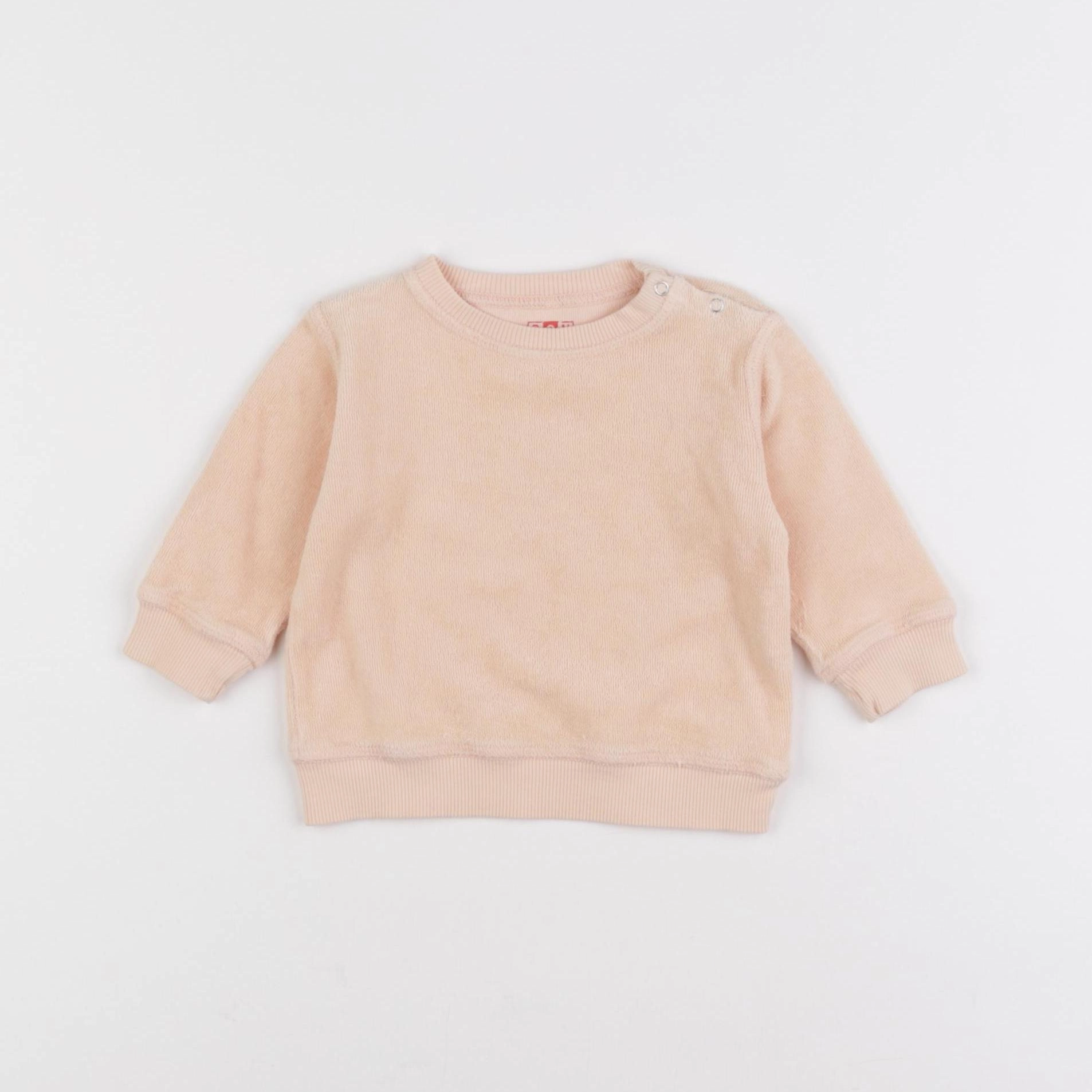 Bonton - sweat rose - 6 mois