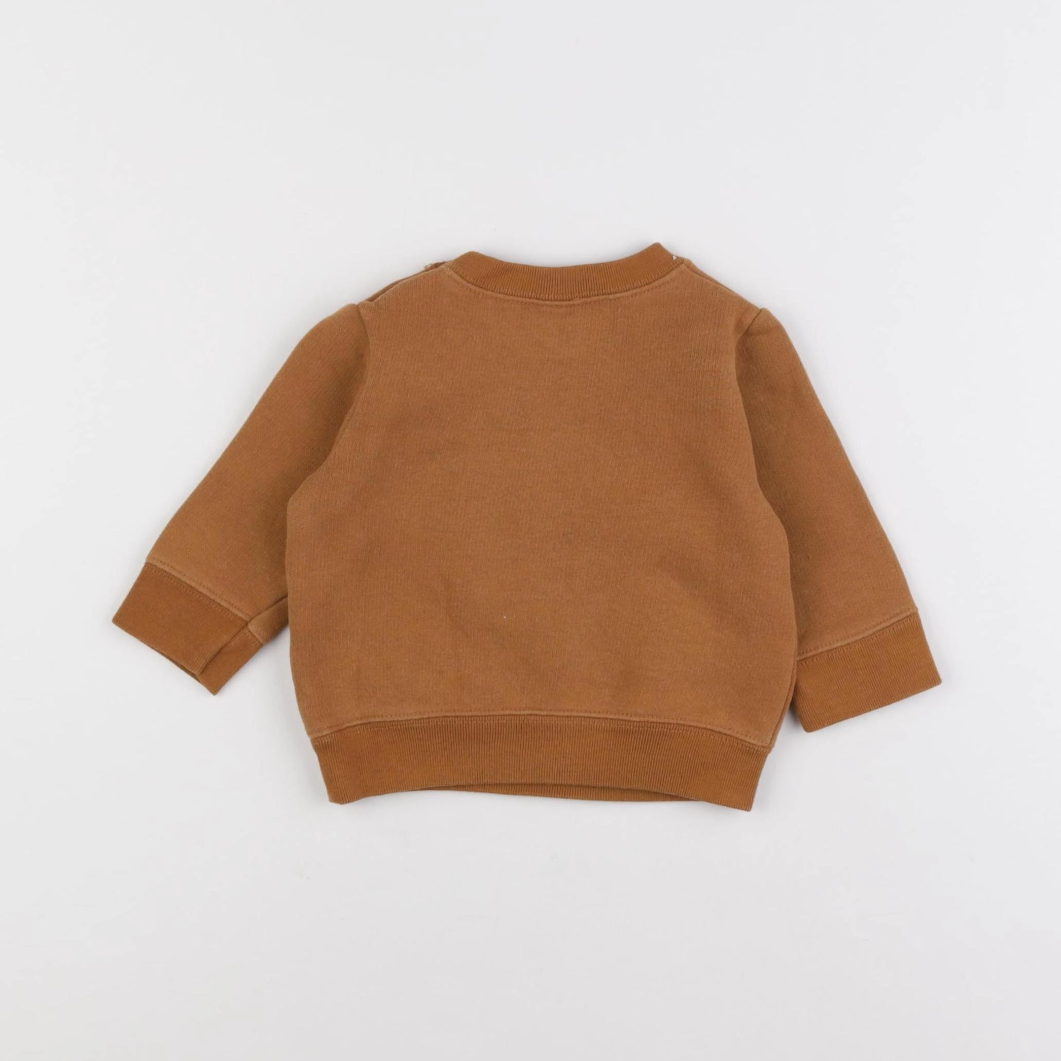 Petit Bateau - sweat marron - 6 mois