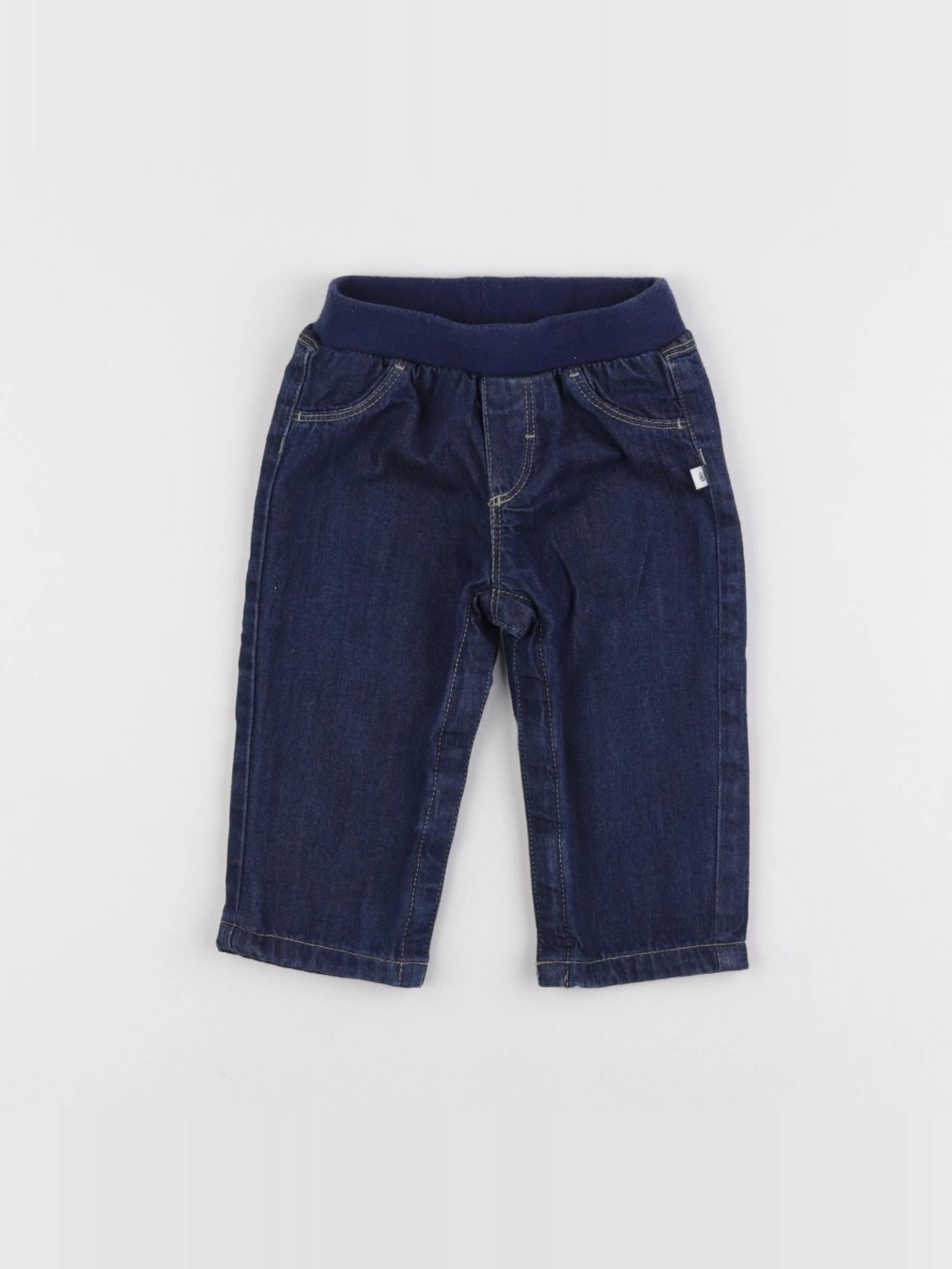 Petit Bateau - jegging bleu - 6 mois