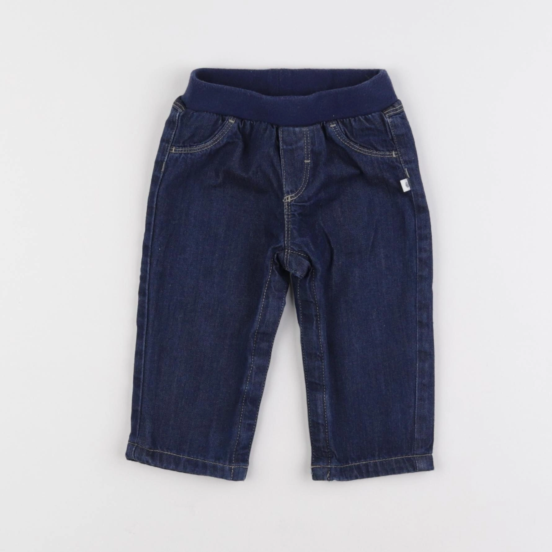 Petit Bateau - jegging bleu - 6 mois