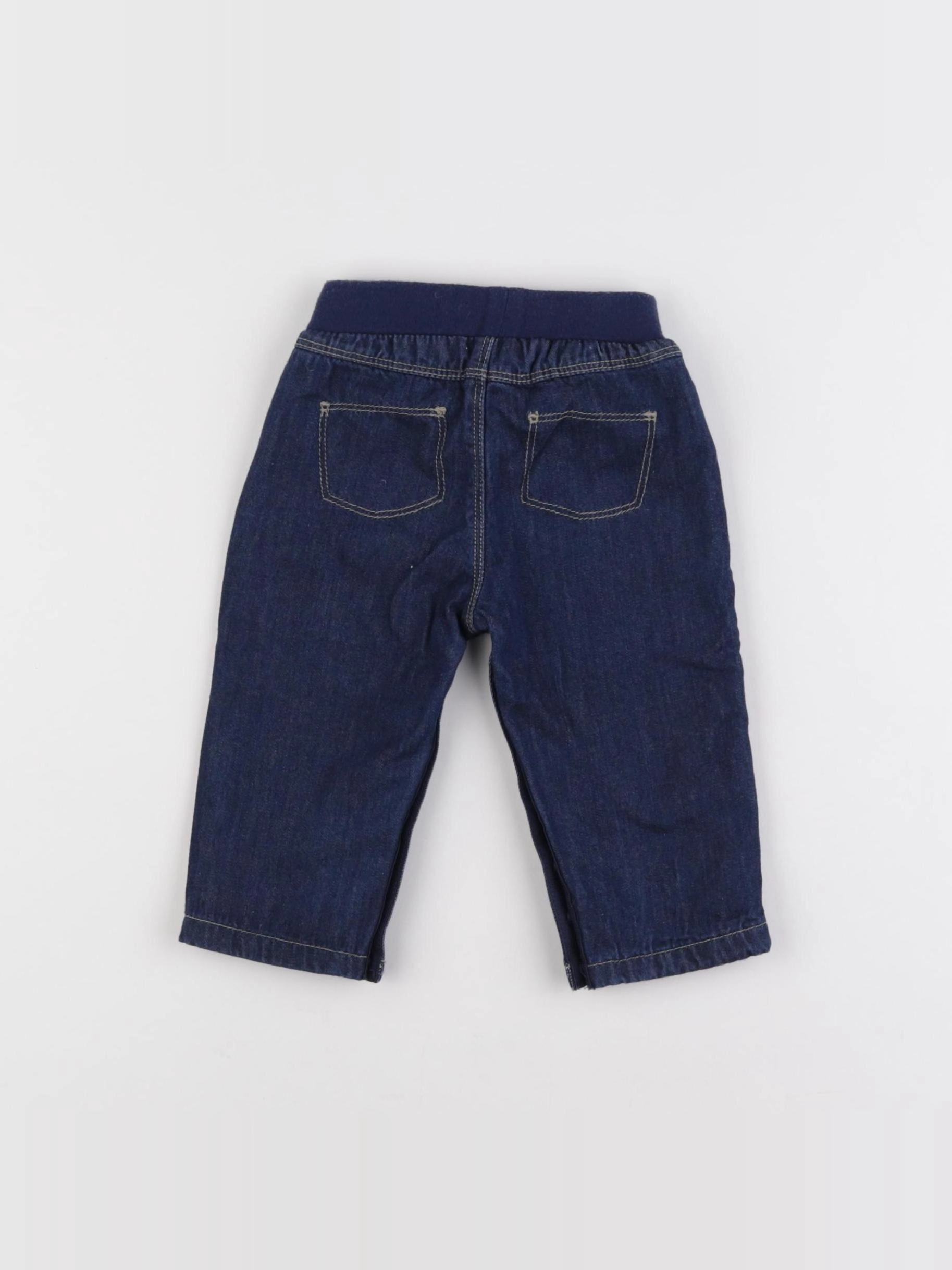 Petit Bateau - jegging bleu - 6 mois