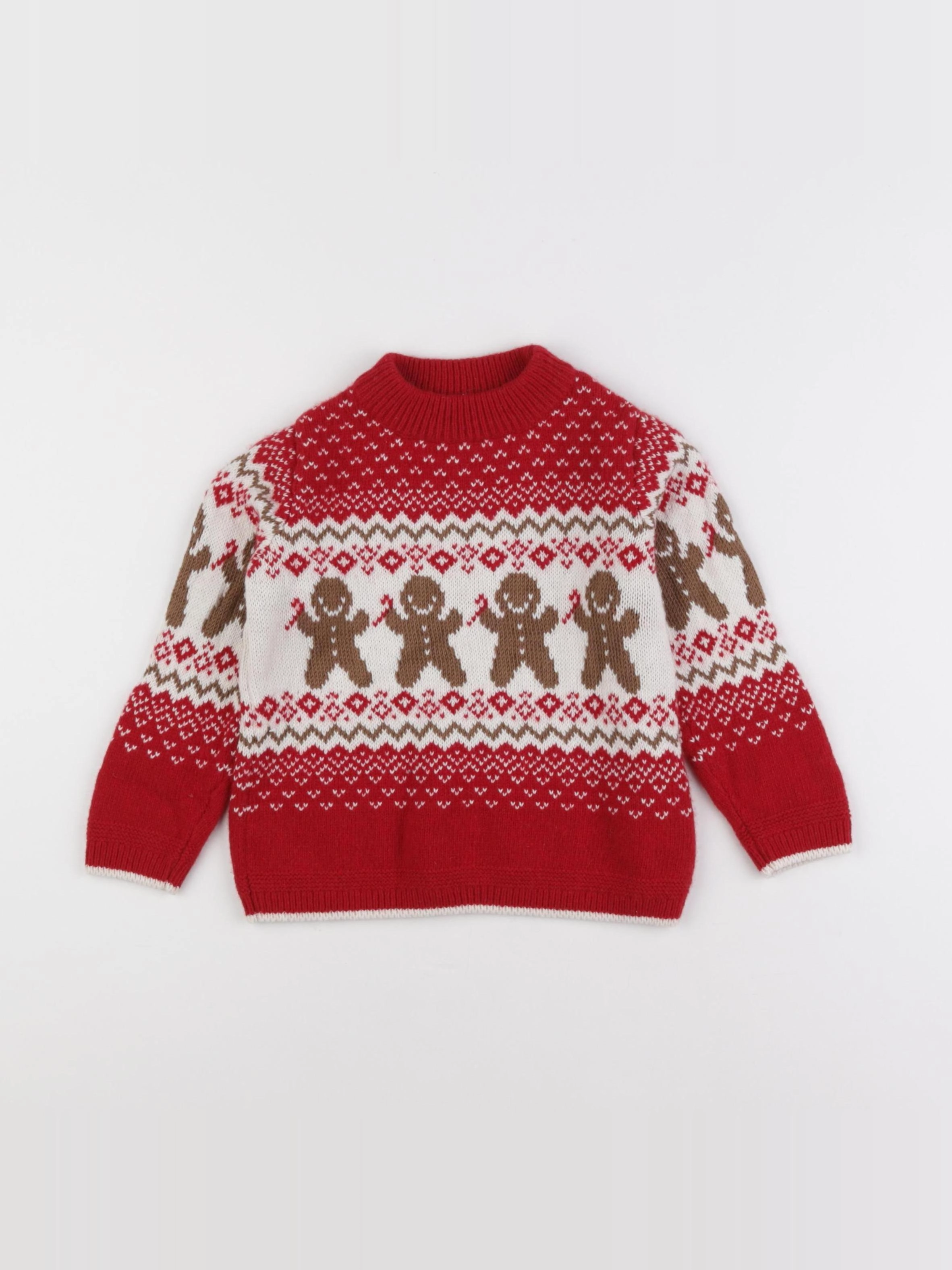 Monoprix - pull rouge - 36 mois