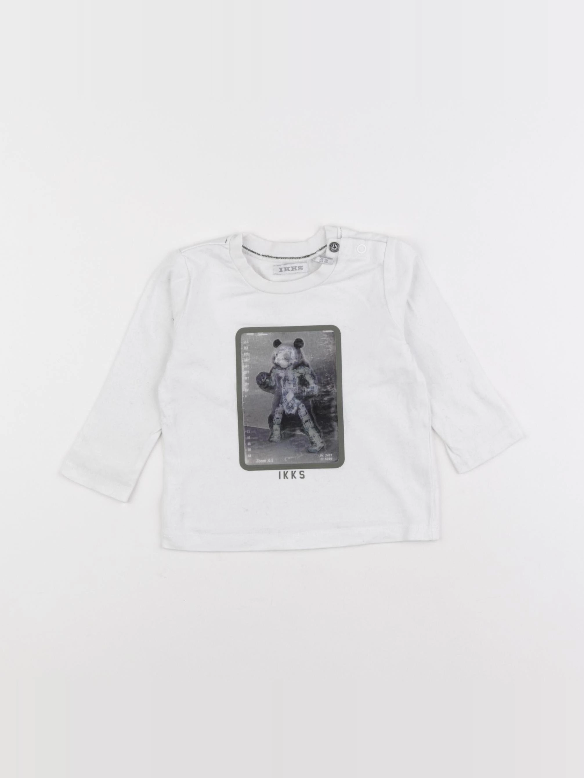 IKKS - tee-shirt blanc - 6 mois