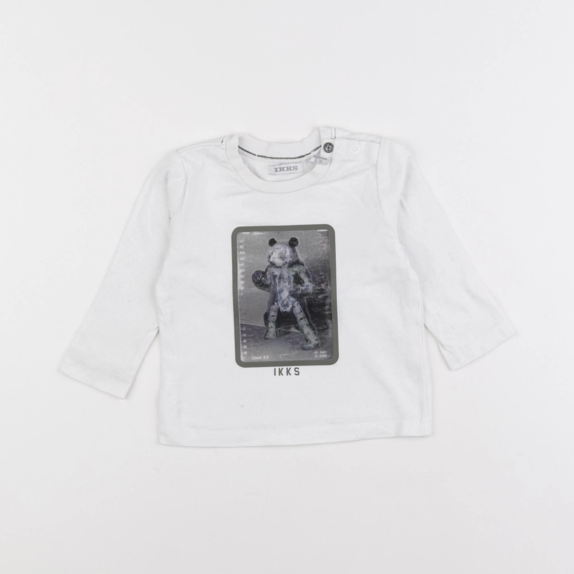 IKKS - tee-shirt blanc - 6 mois
