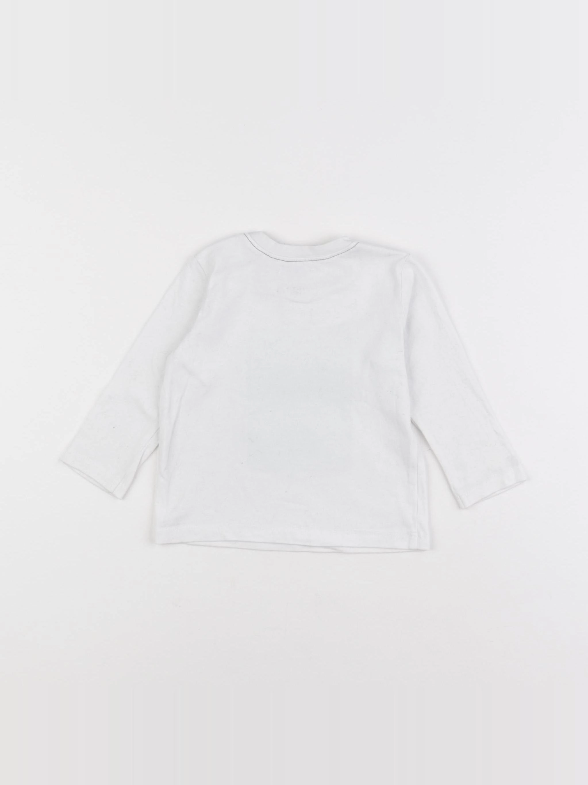 IKKS - tee-shirt blanc - 6 mois