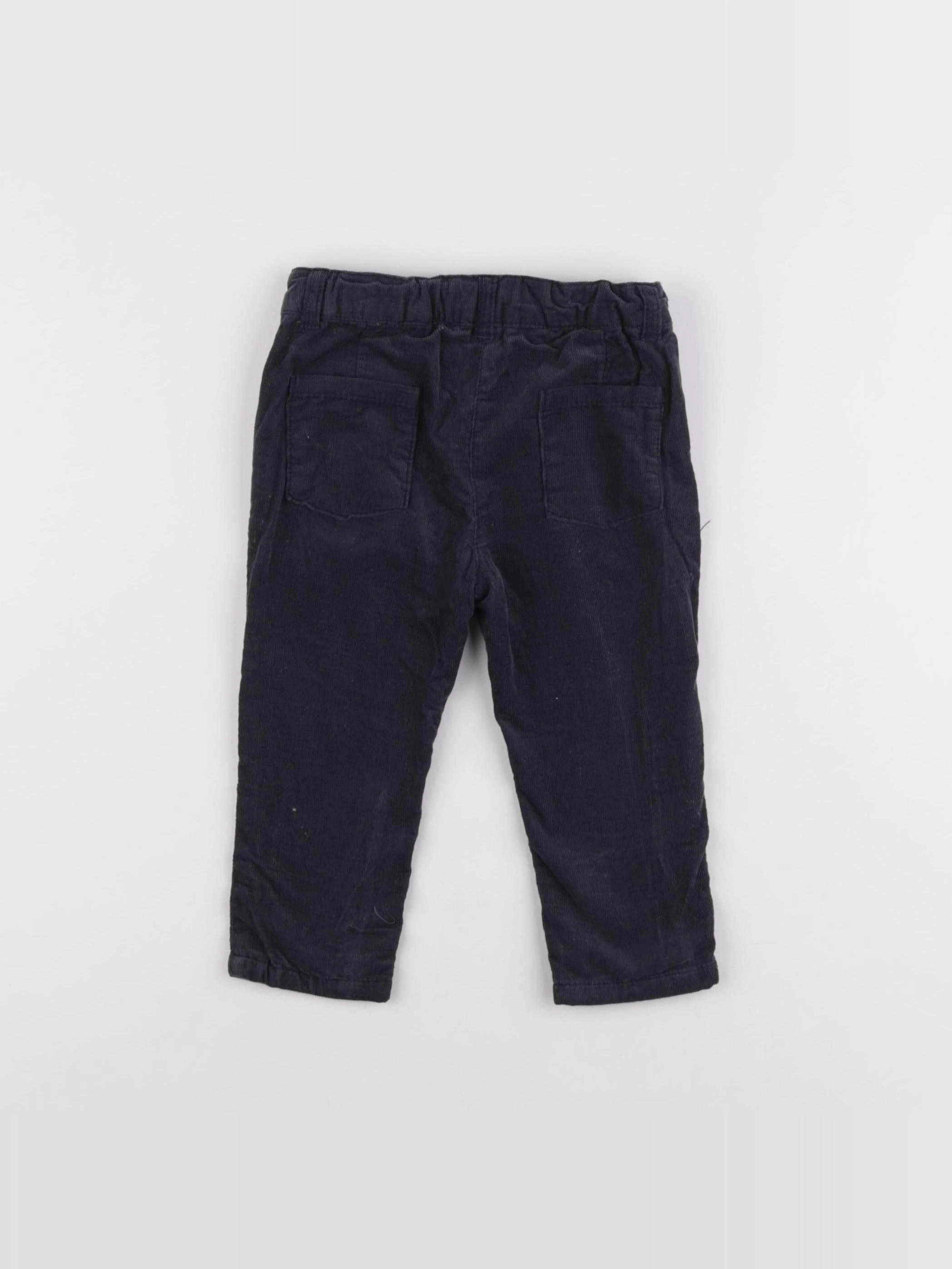 Boutchou - pantalon bleu - 12 mois