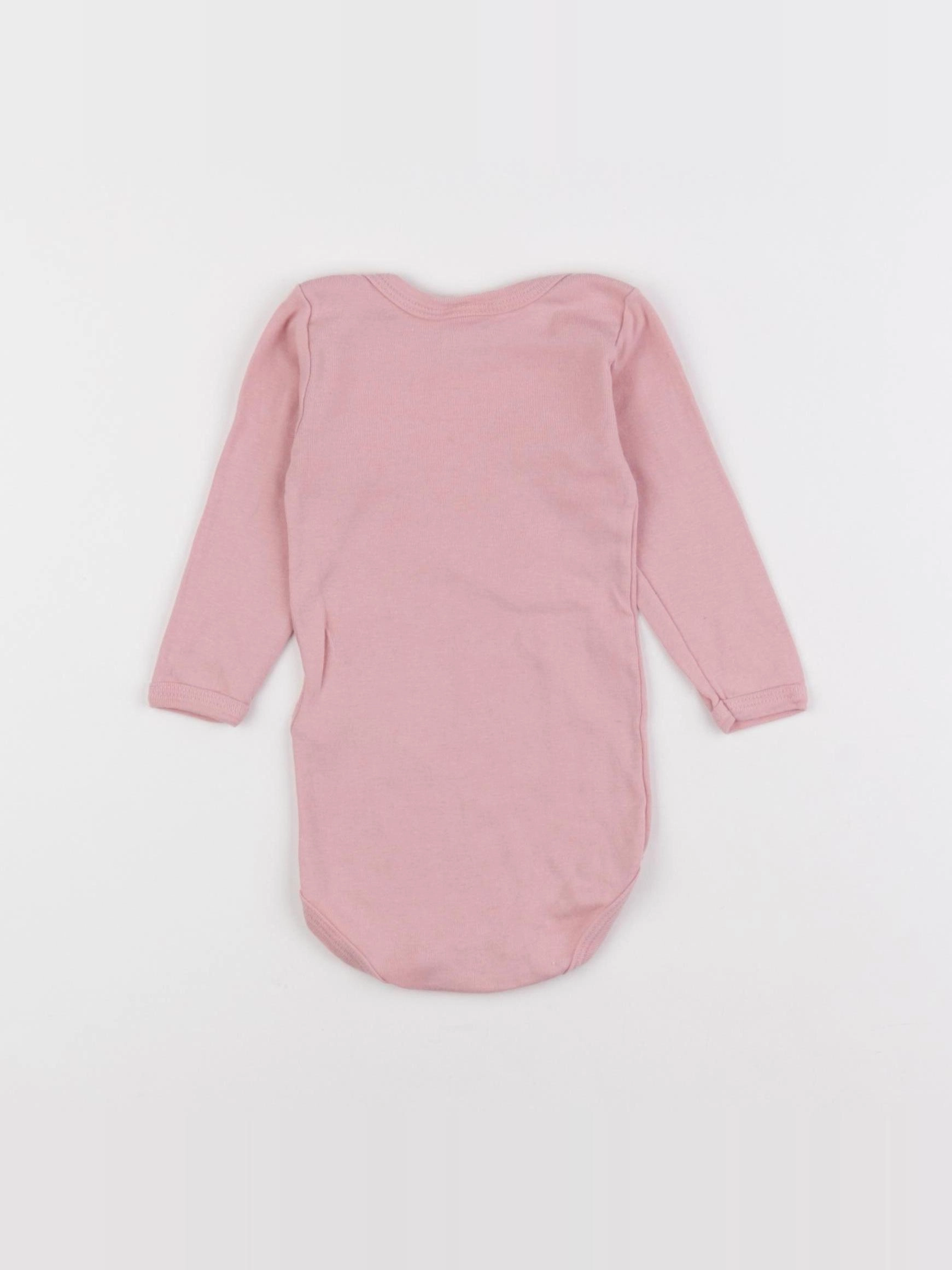 Petit Bateau - body rose - 6 mois