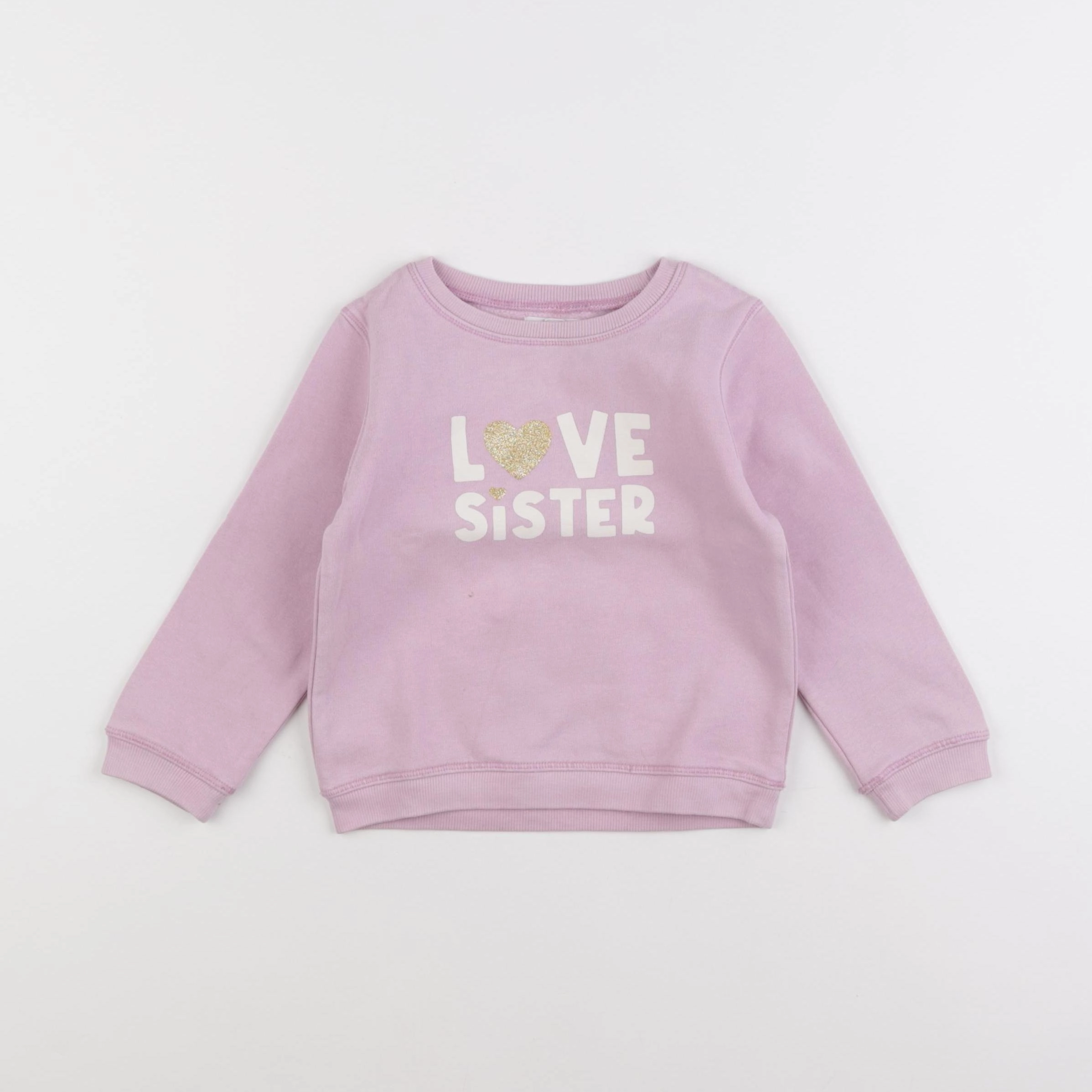Vertbaudet - sweat rose - 3 ans