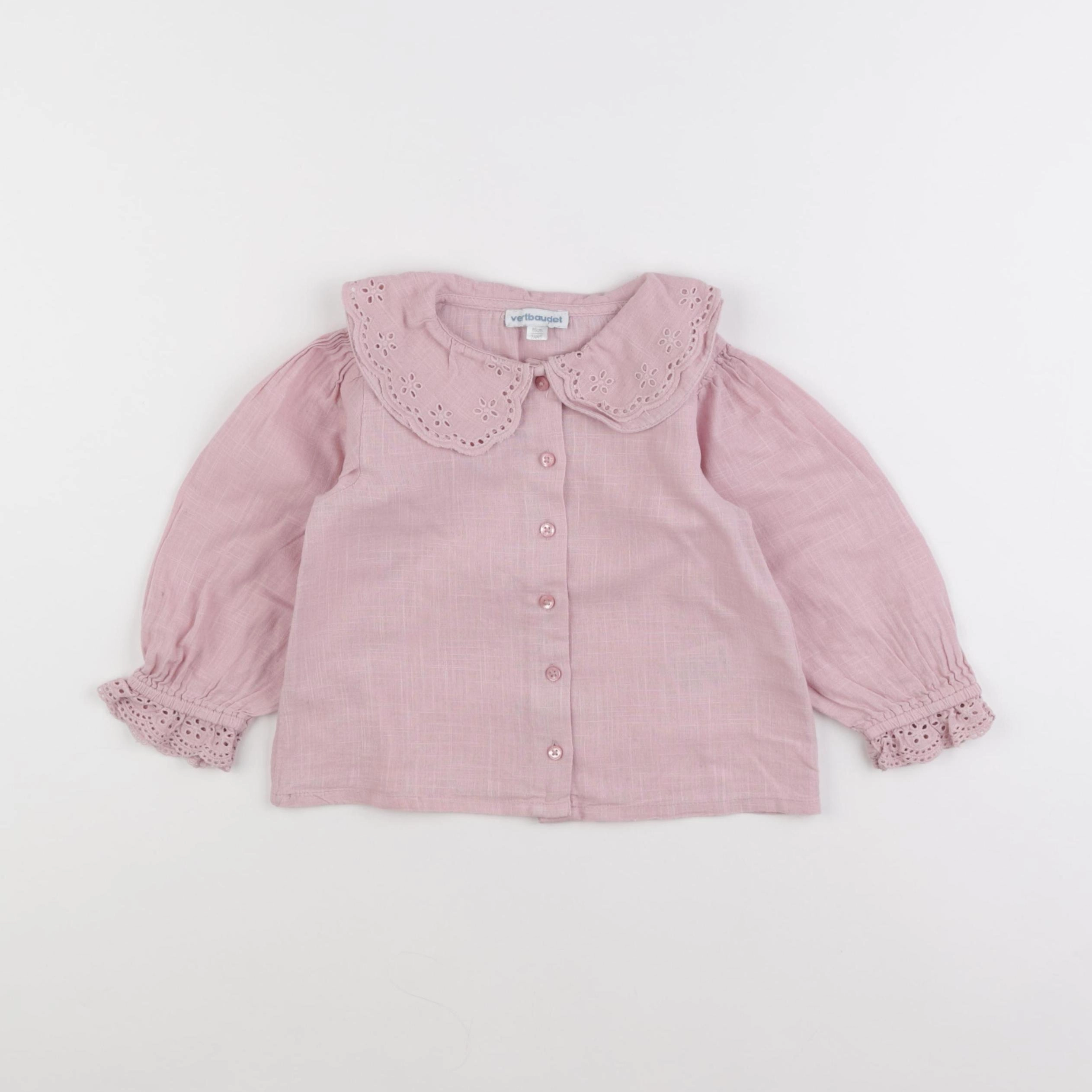 Vertbaudet - blouse rose - 2 ans
