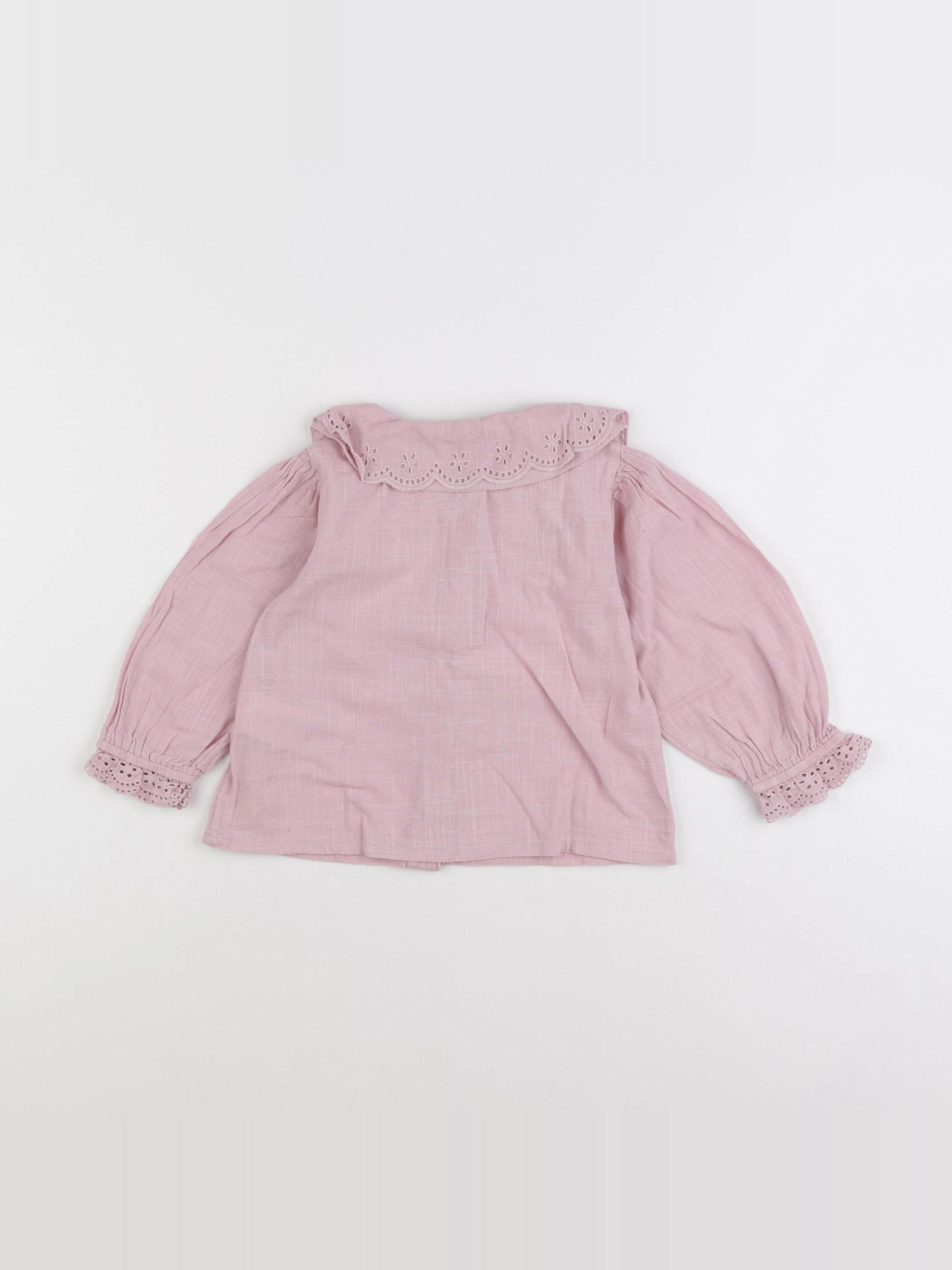 Vertbaudet - blouse rose - 2 ans