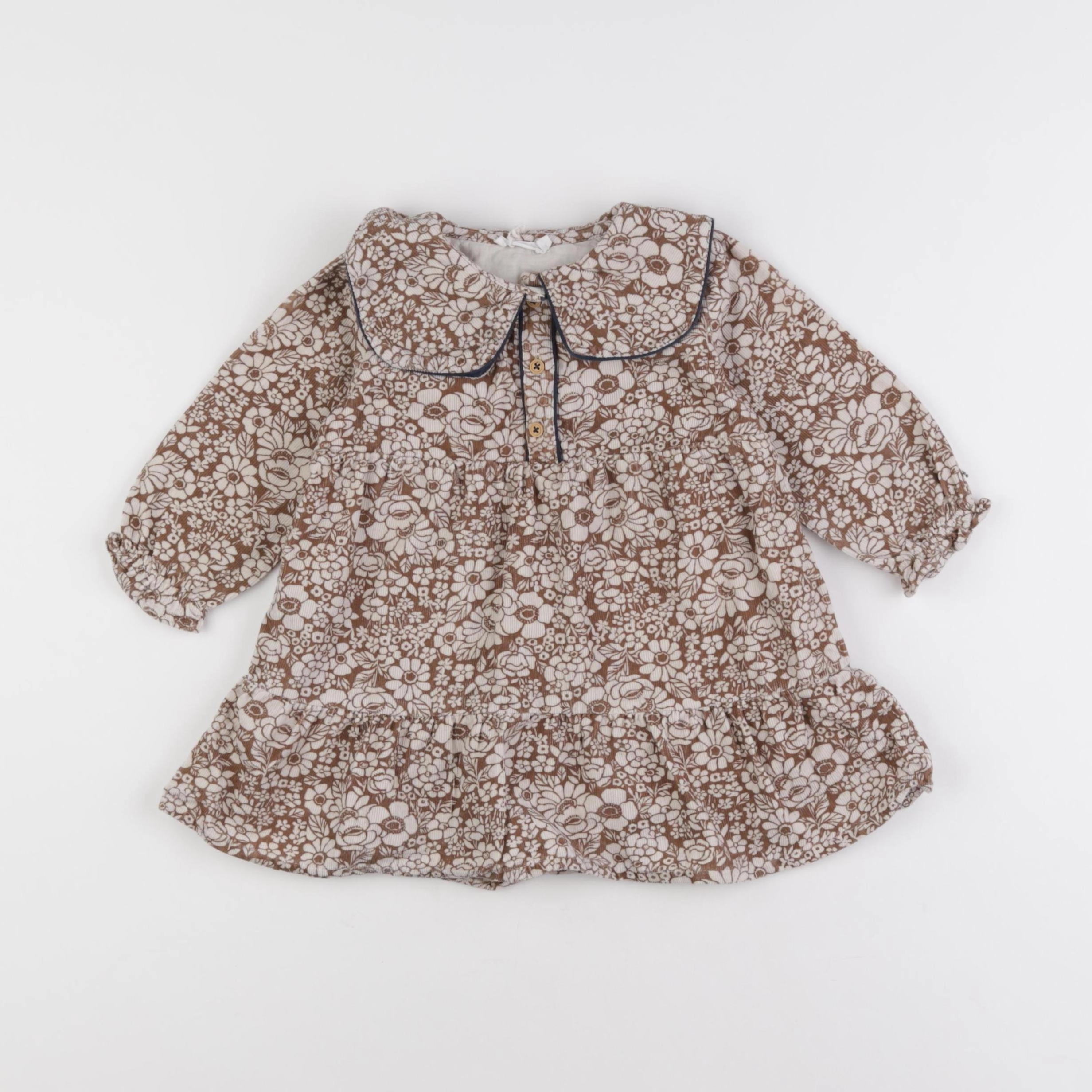 Boutchou - robe marron - 12 mois