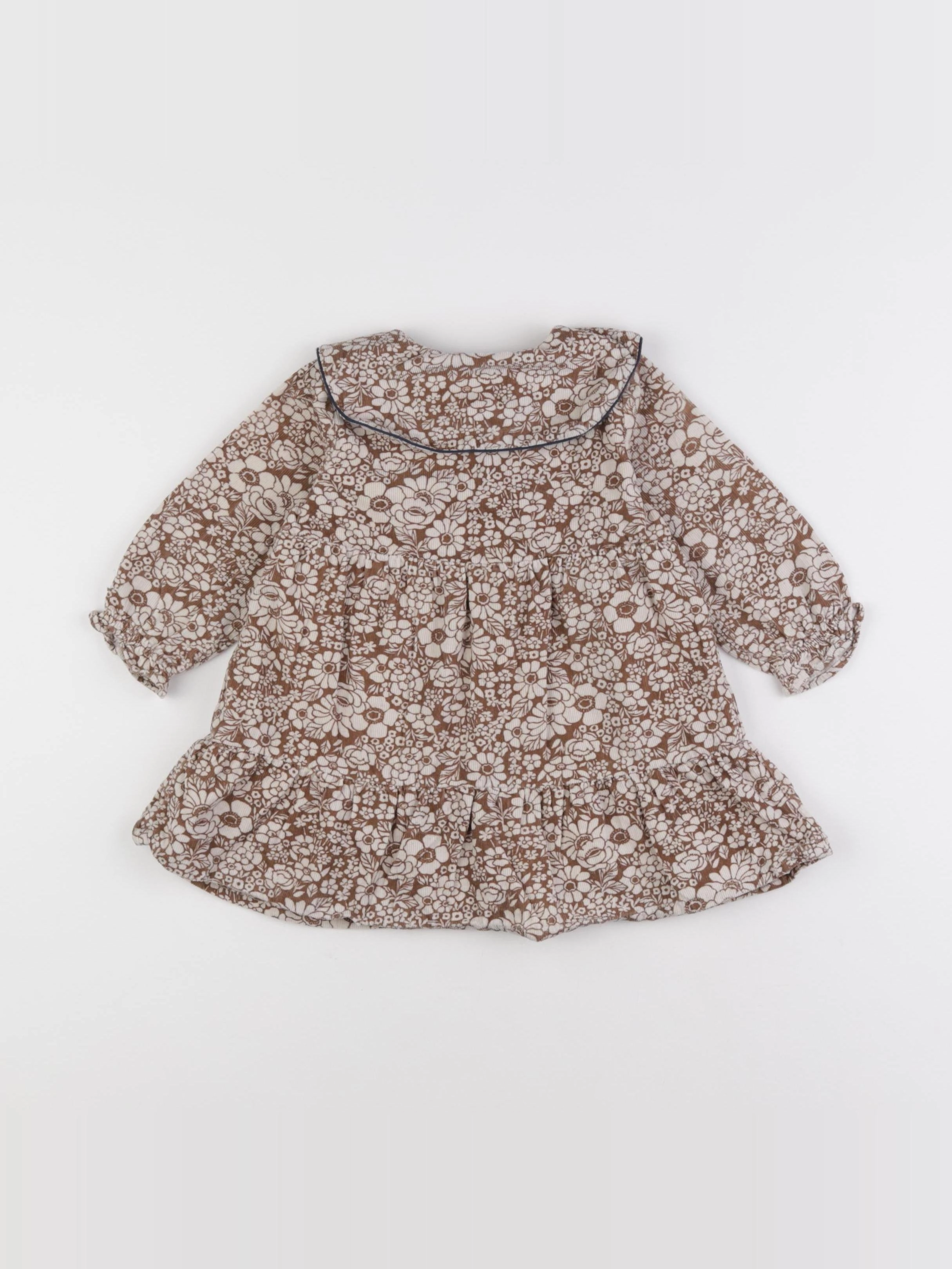 Boutchou - robe marron - 12 mois