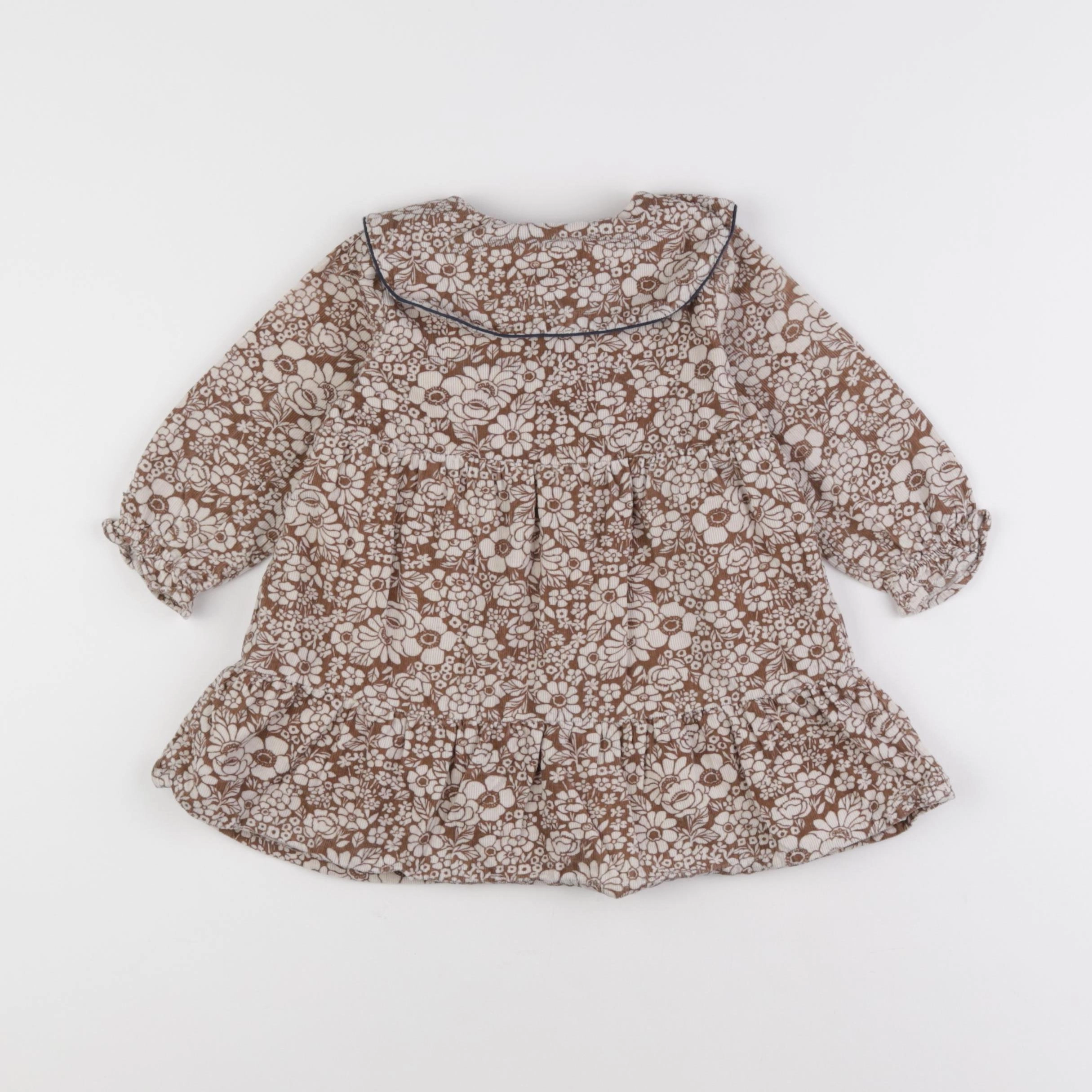 Boutchou - robe marron - 12 mois