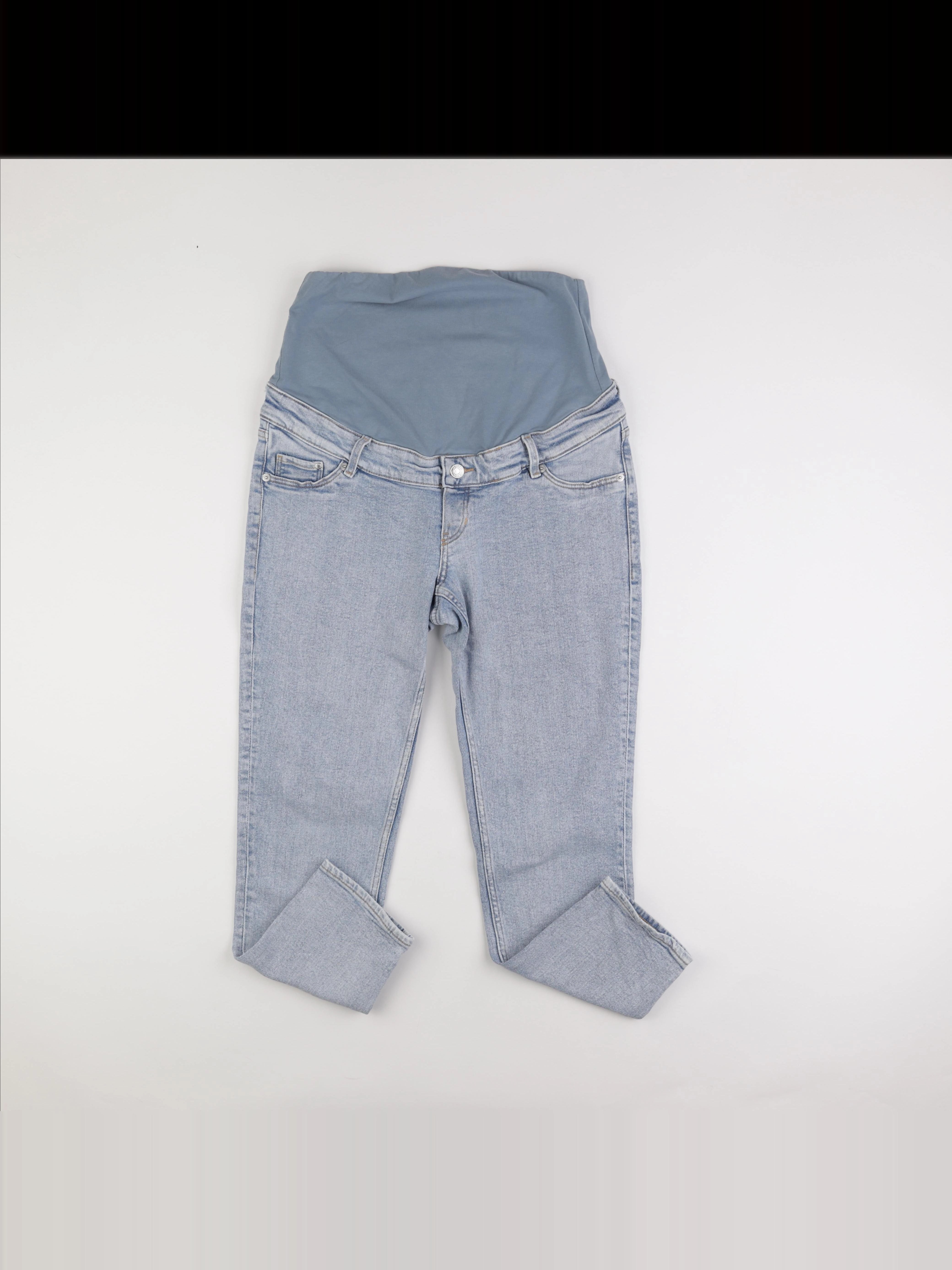 H&M - jean grossesse bleu - M