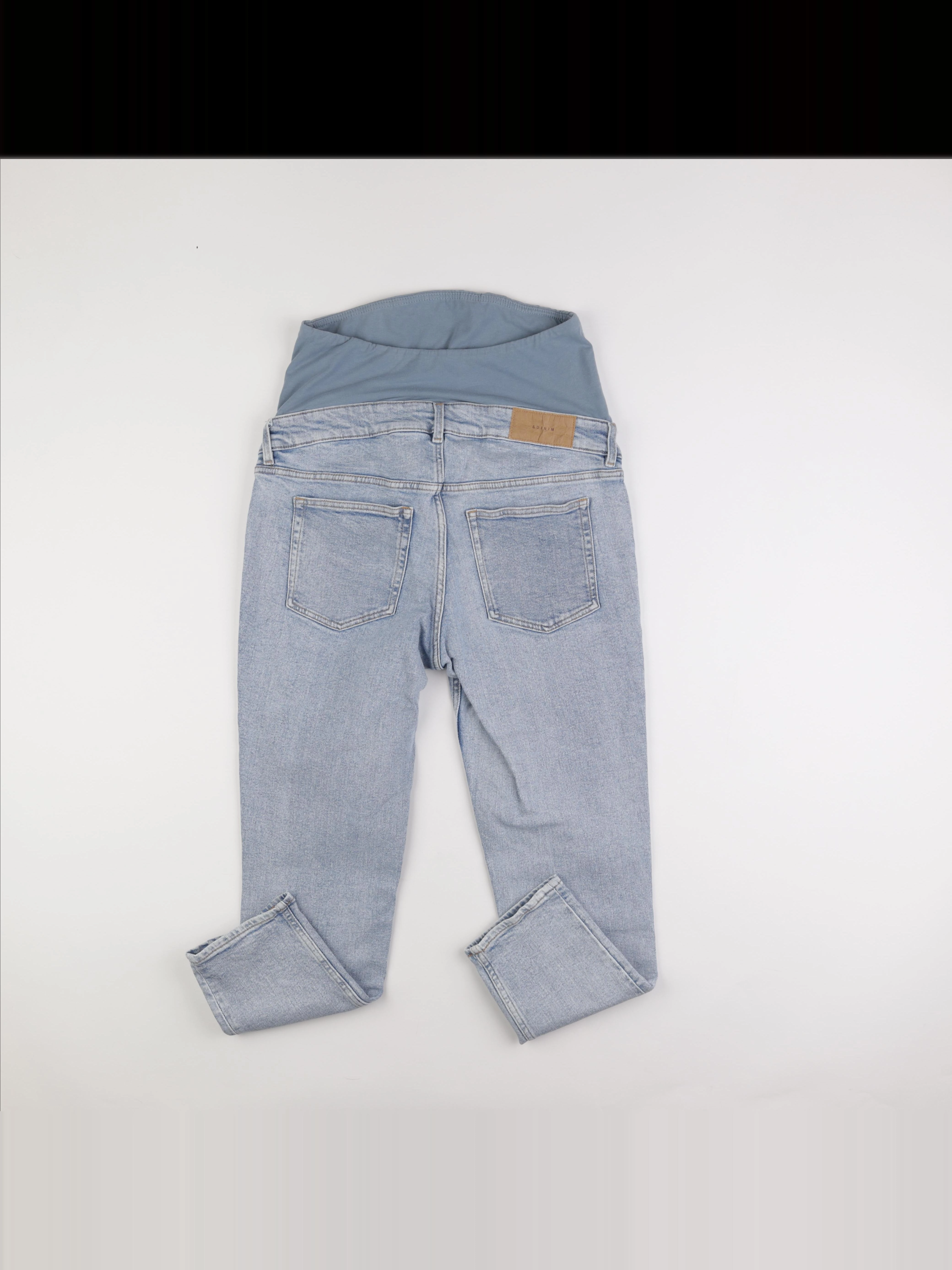 H&M - jean grossesse bleu - M
