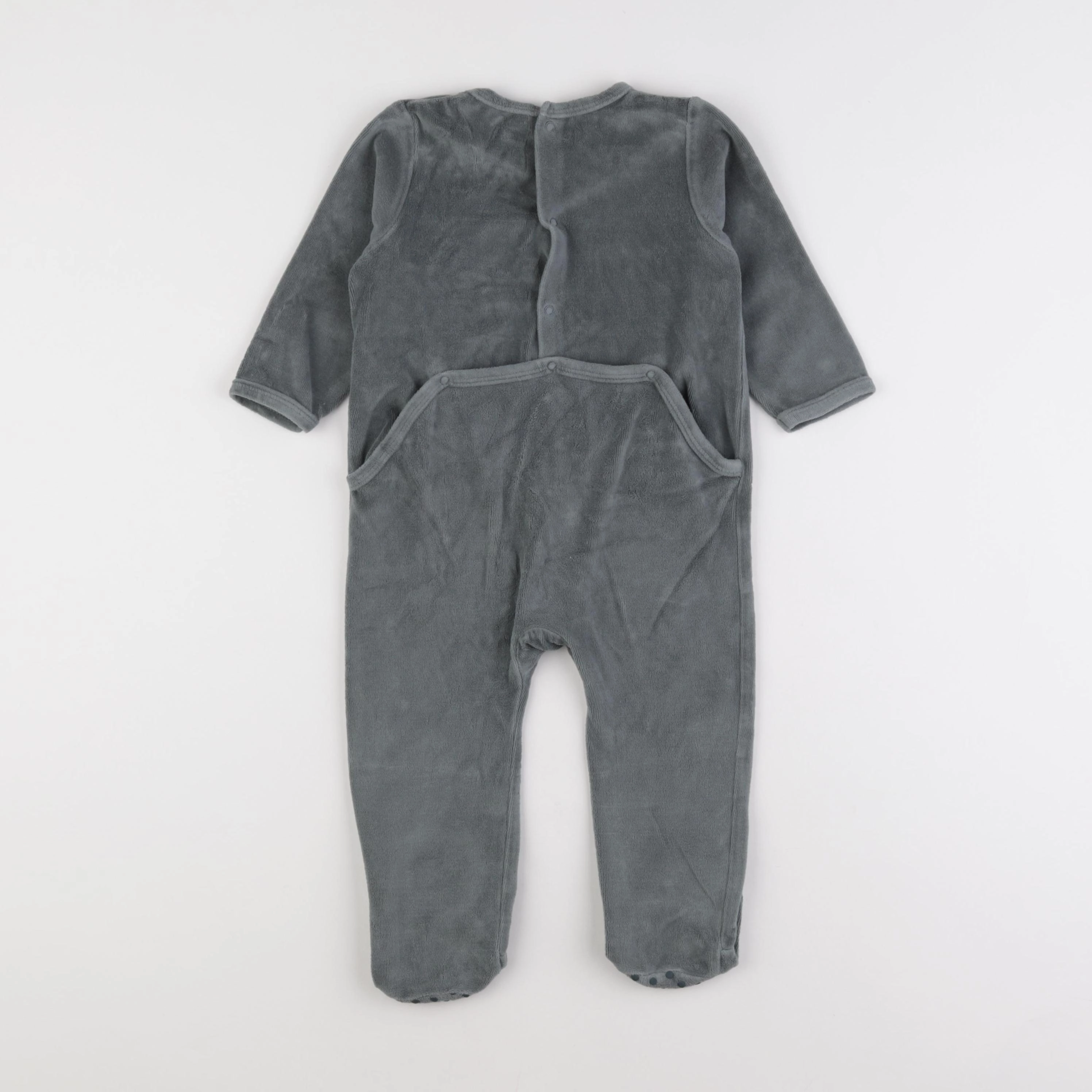 Vertbaudet - pyjama velours vert - 18 mois à 2 ans