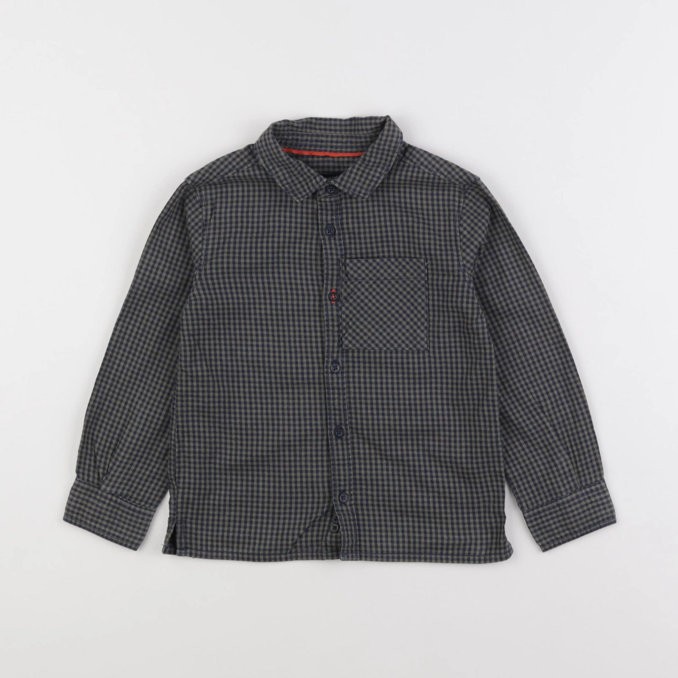 Okaidi - chemise bleu, vert - 3 ans