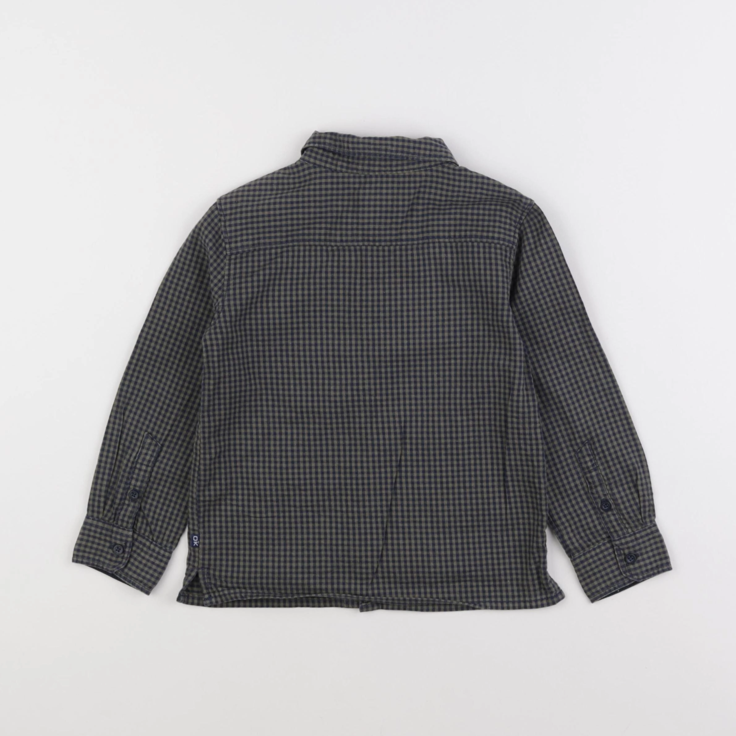 Okaidi - chemise bleu, vert - 3 ans