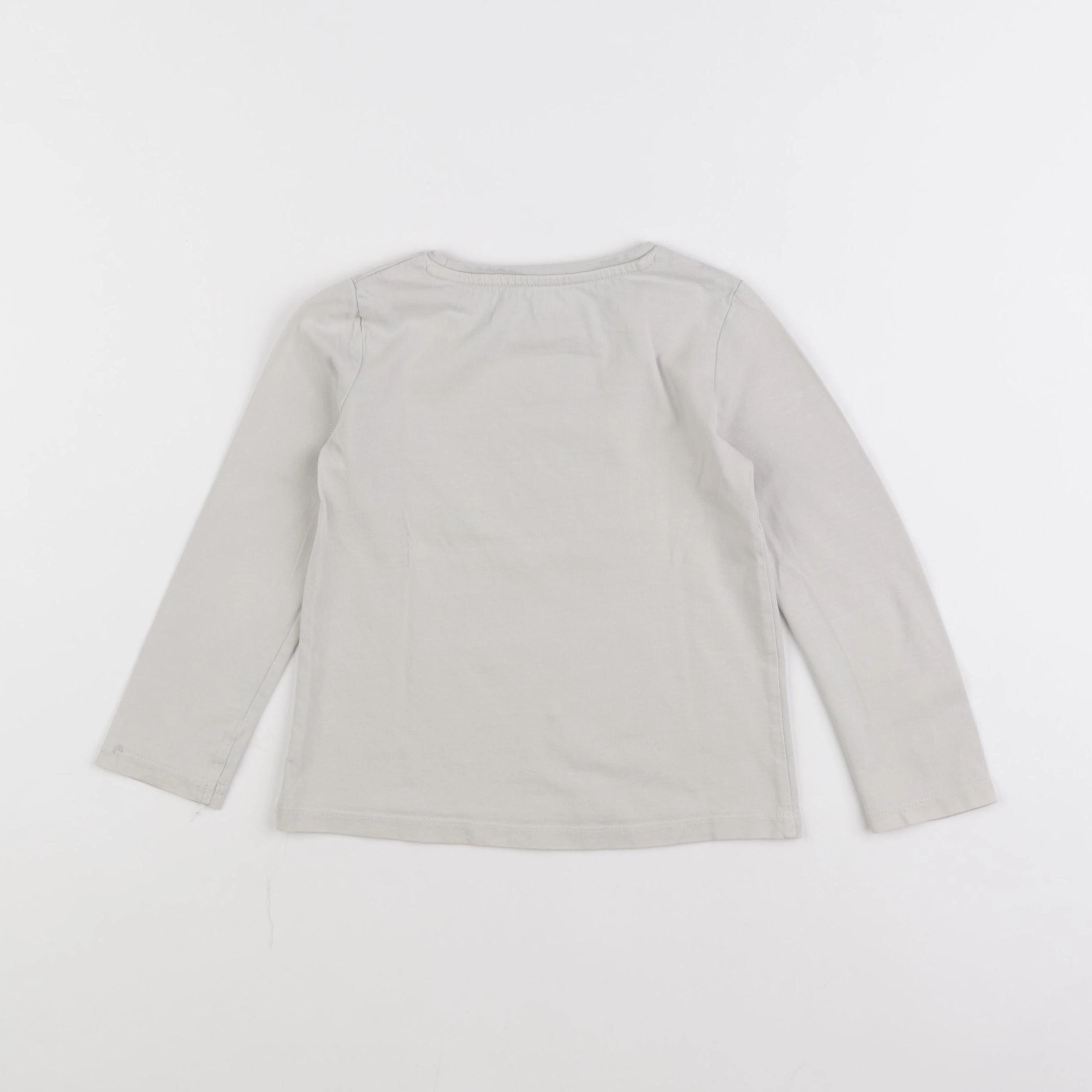Vertbaudet - tee-shirt beige - 4 ans