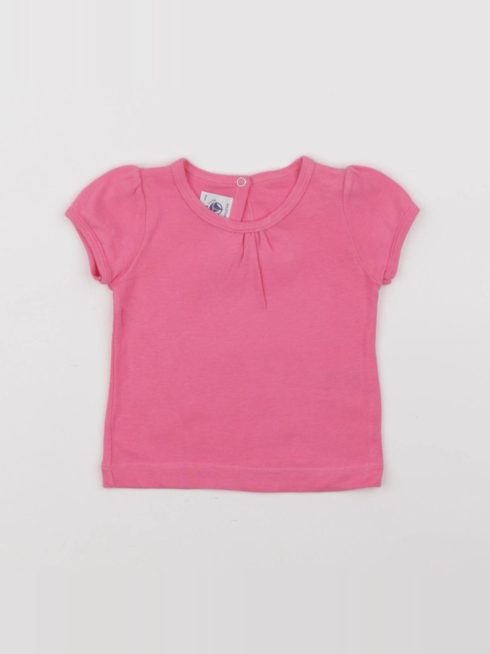 Petit Bateau - tee-shirt rose - 6 mois