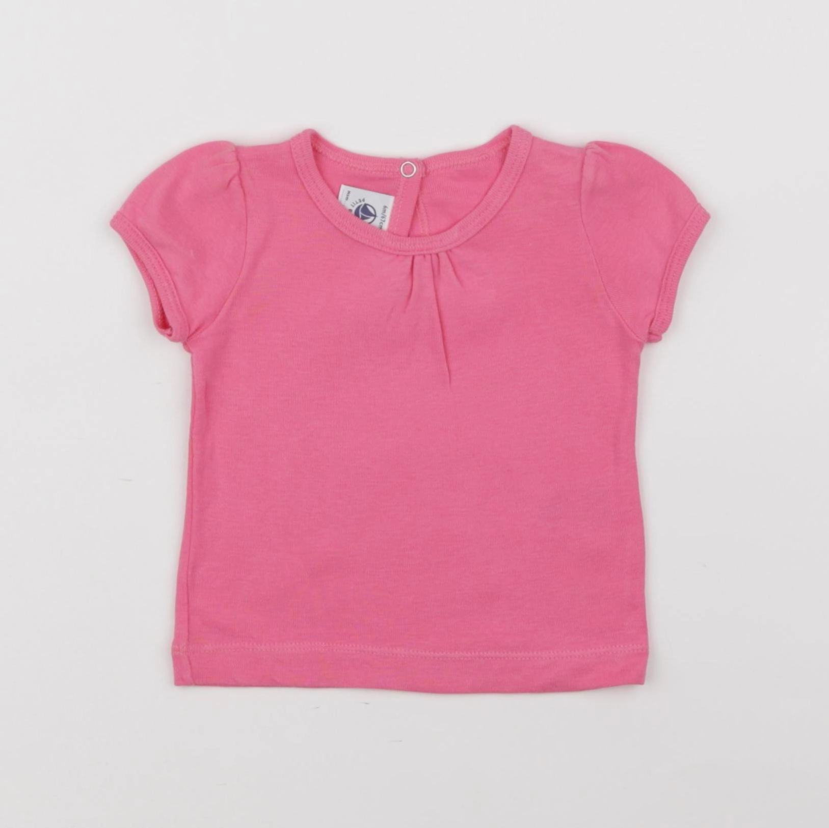 Petit Bateau - tee-shirt rose - 6 mois