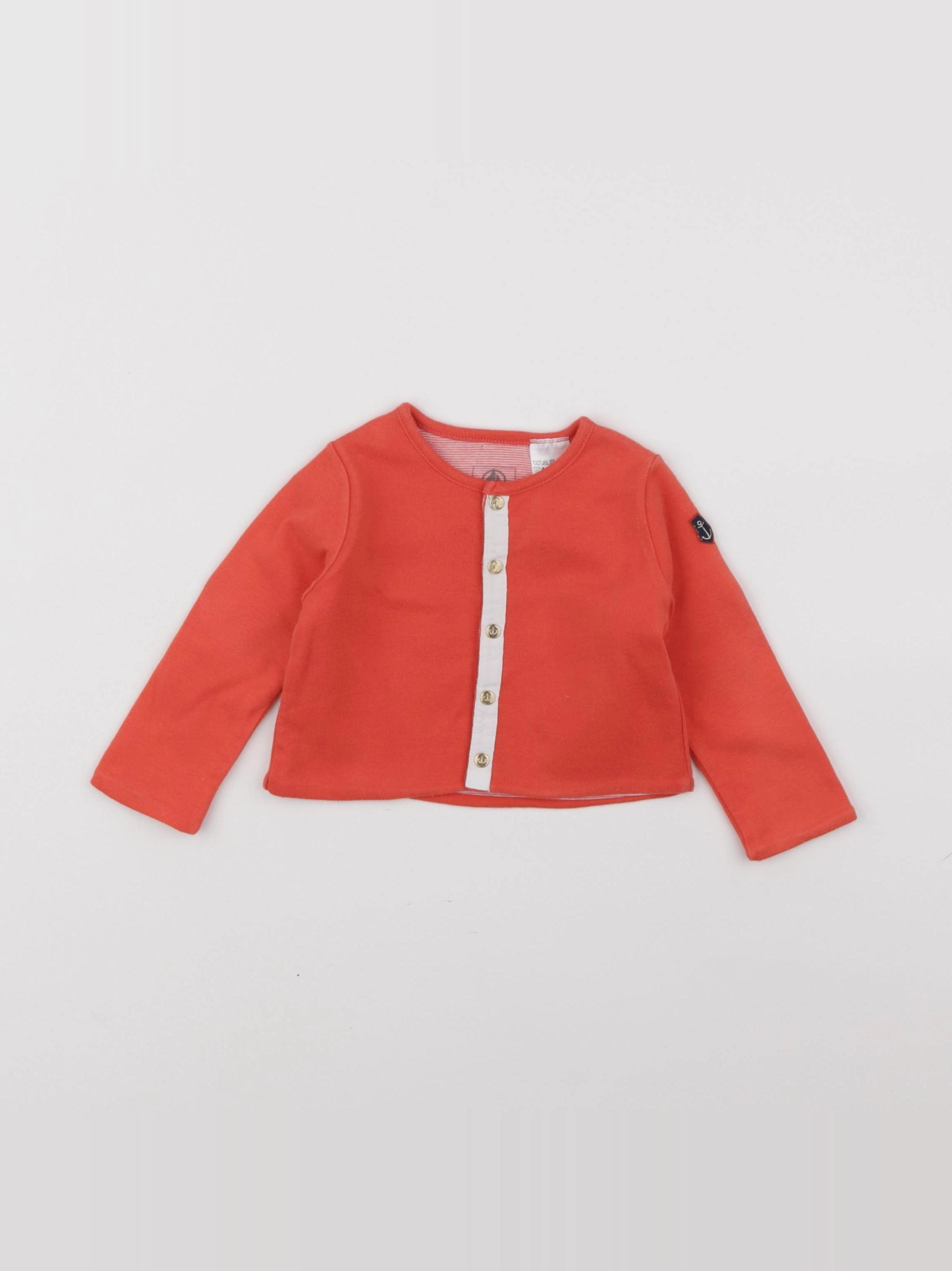 Petit Bateau - tee-shirt orange - 6 mois