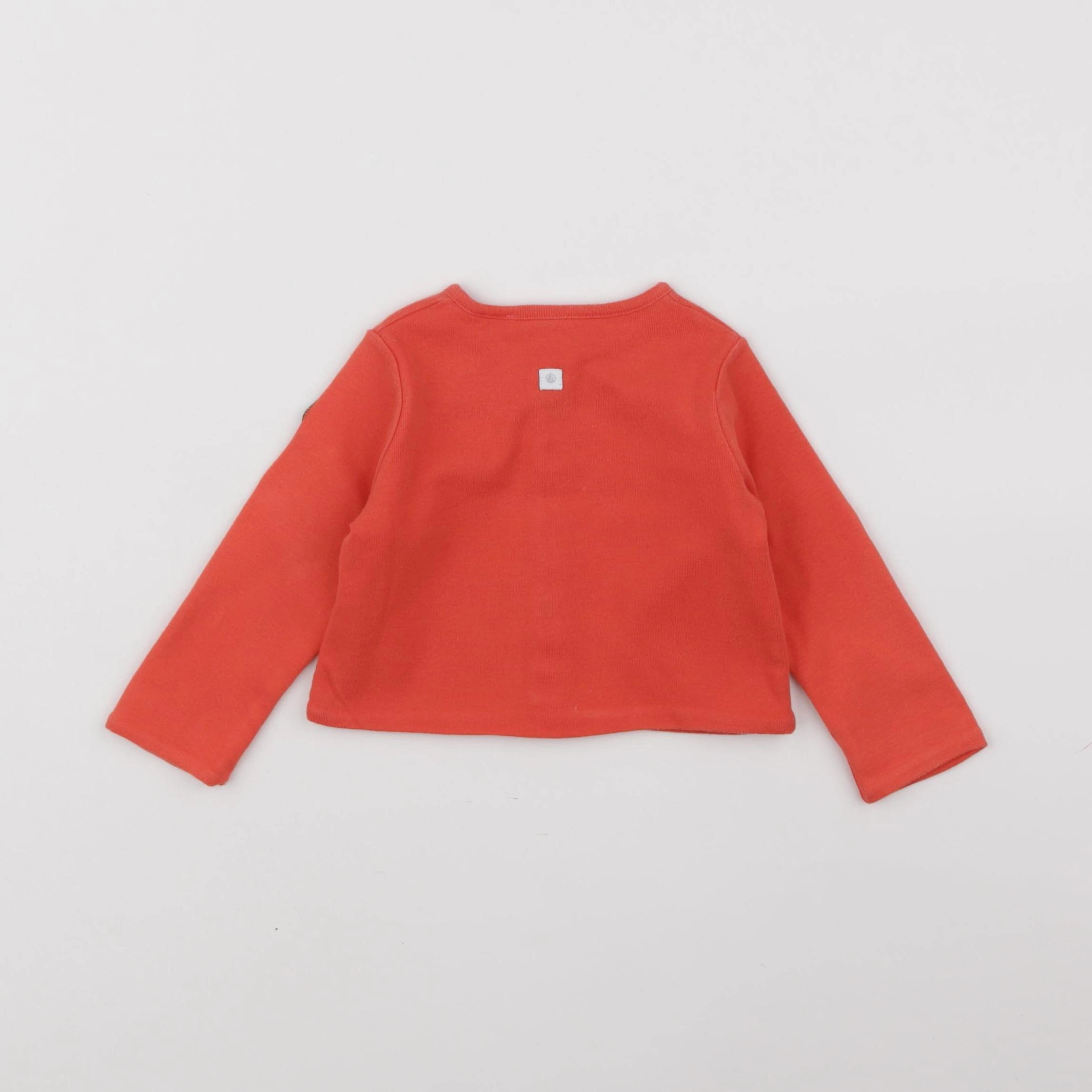 Petit Bateau - tee-shirt orange - 6 mois