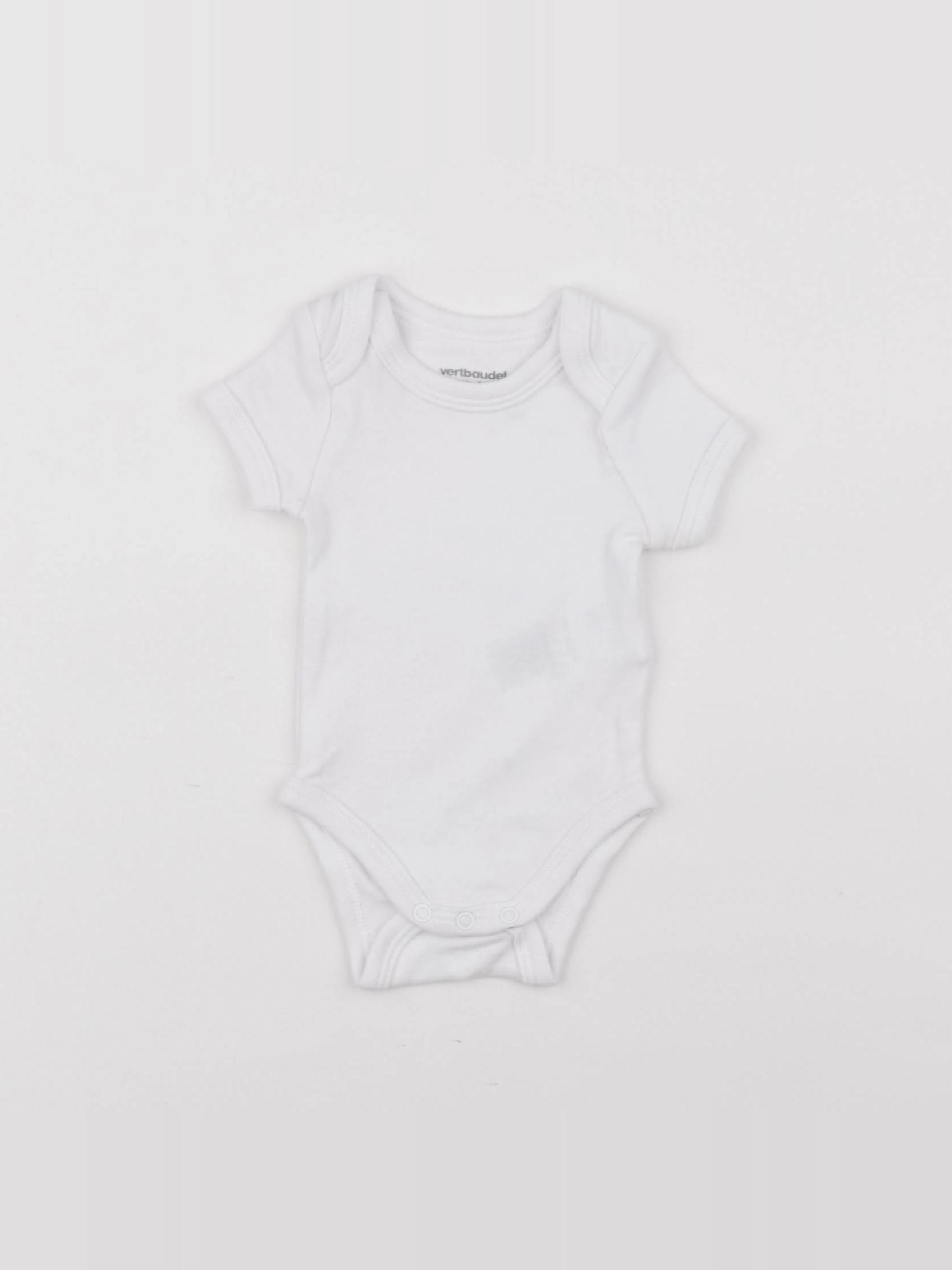 Vertbaudet - body blanc - 1 mois