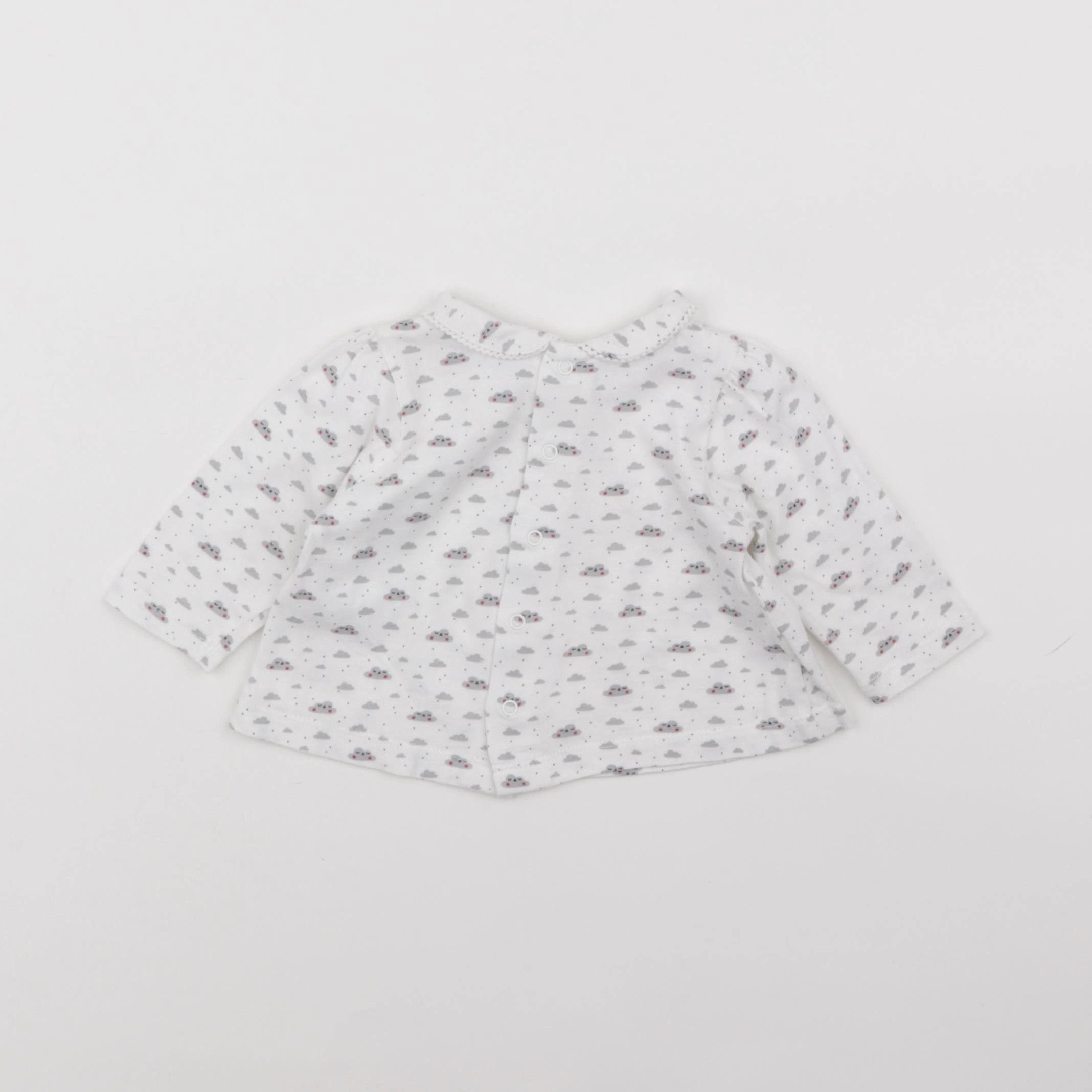 Boutchou - tee-shirt blanc - 3 mois