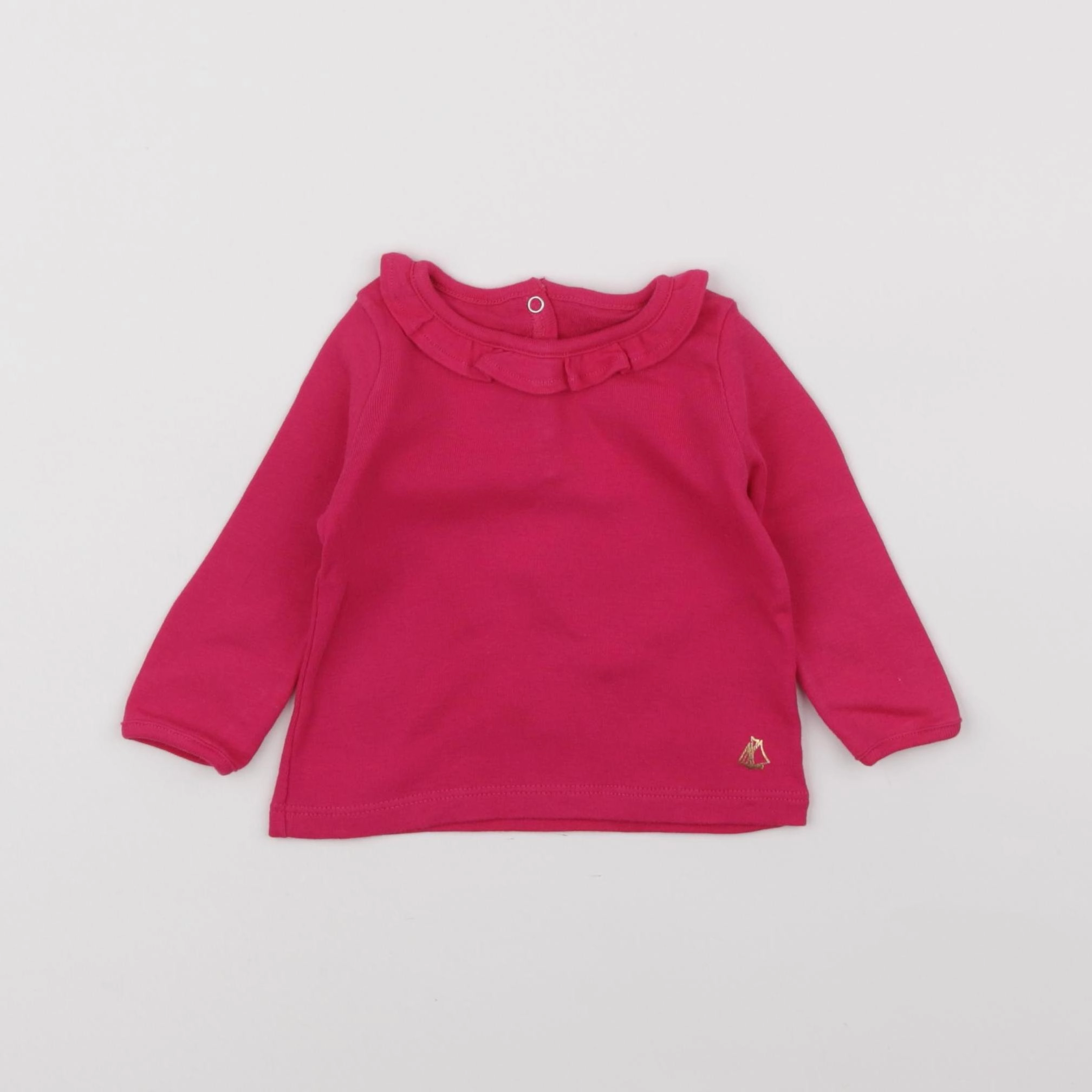 Petit Bateau - tee-shirt rose - 6 mois
